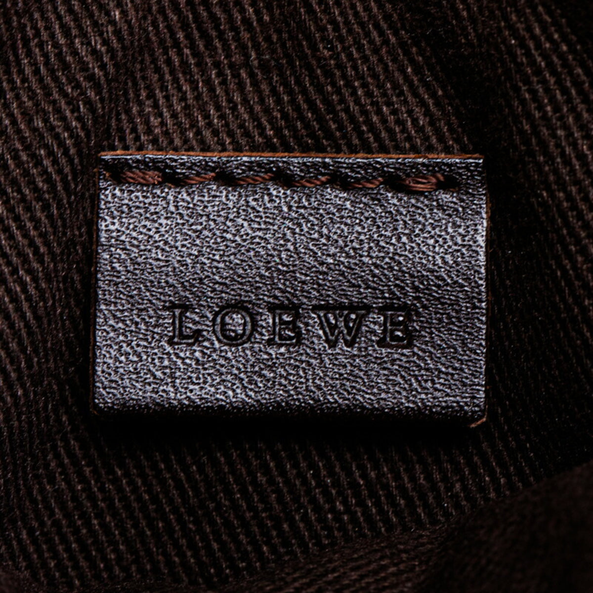 Loewe Black Orange Pvc Leather Pouch (Pre-Owned)