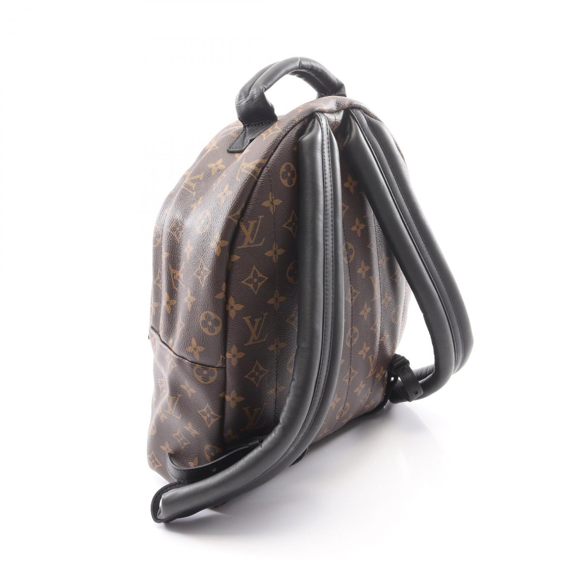 Louis Vuitton Brown Coated Canvas Pvc Monogram Leather Backpack Handbag (Pre-Owned)