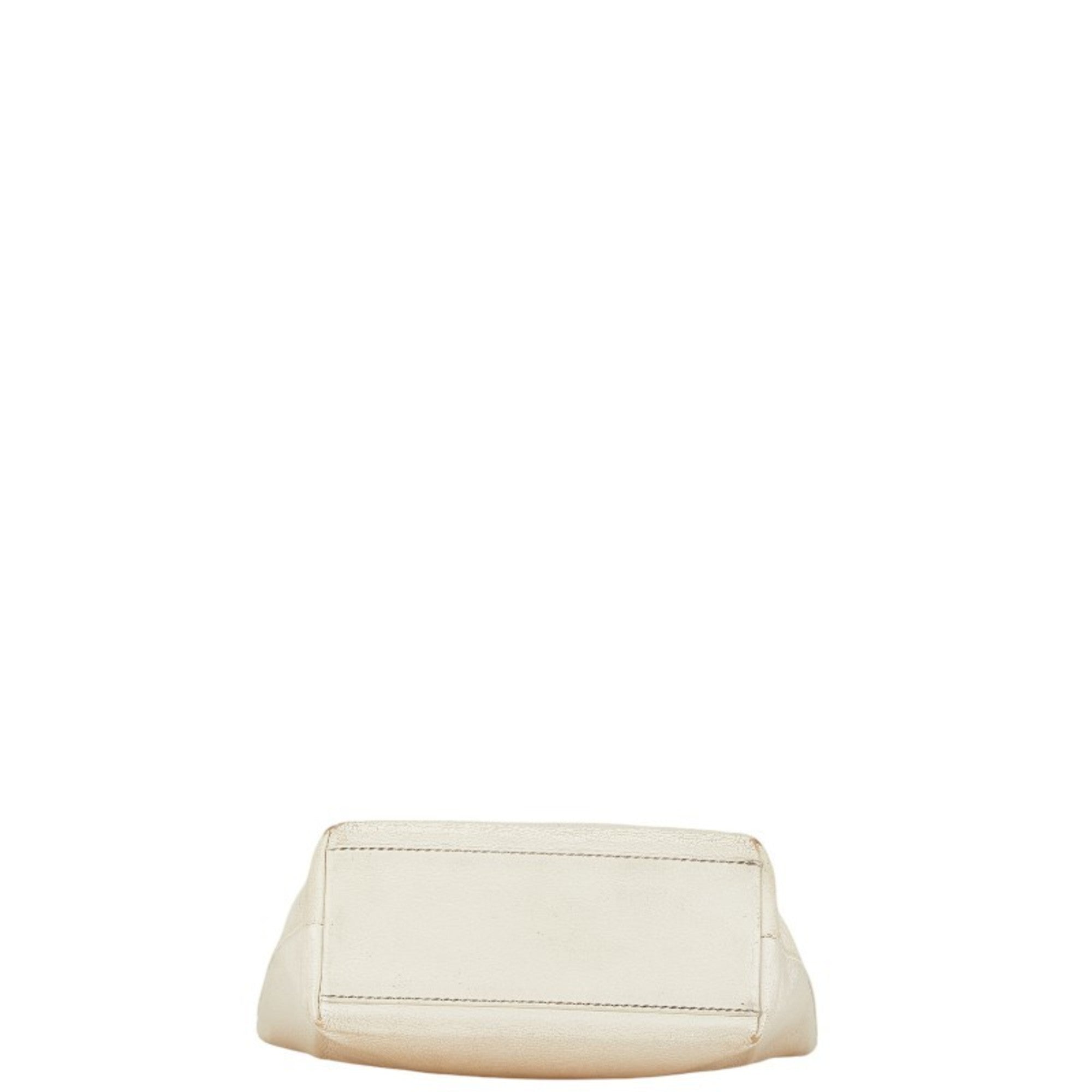 Balenciaga White Leather Handbag Shoulder Bag (Pre-Owned)