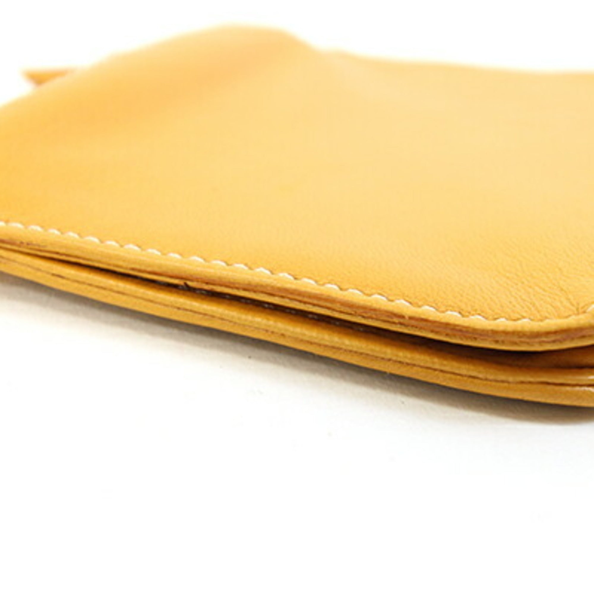 Loewe Yellow Leather Pouch (Pre-Owned)