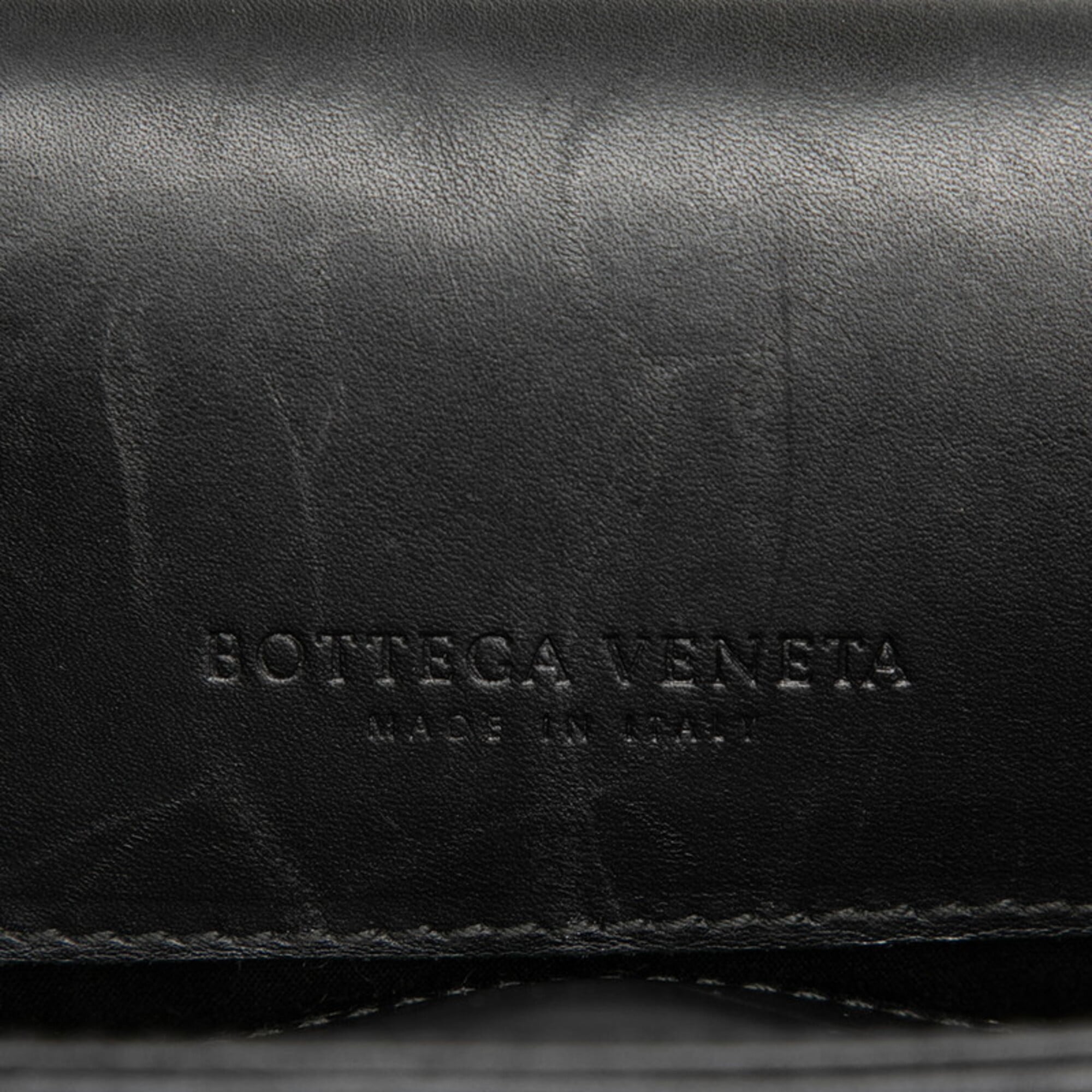 Bottega Veneta Black Intrecciato Leather Briefcase (Pre-Owned)