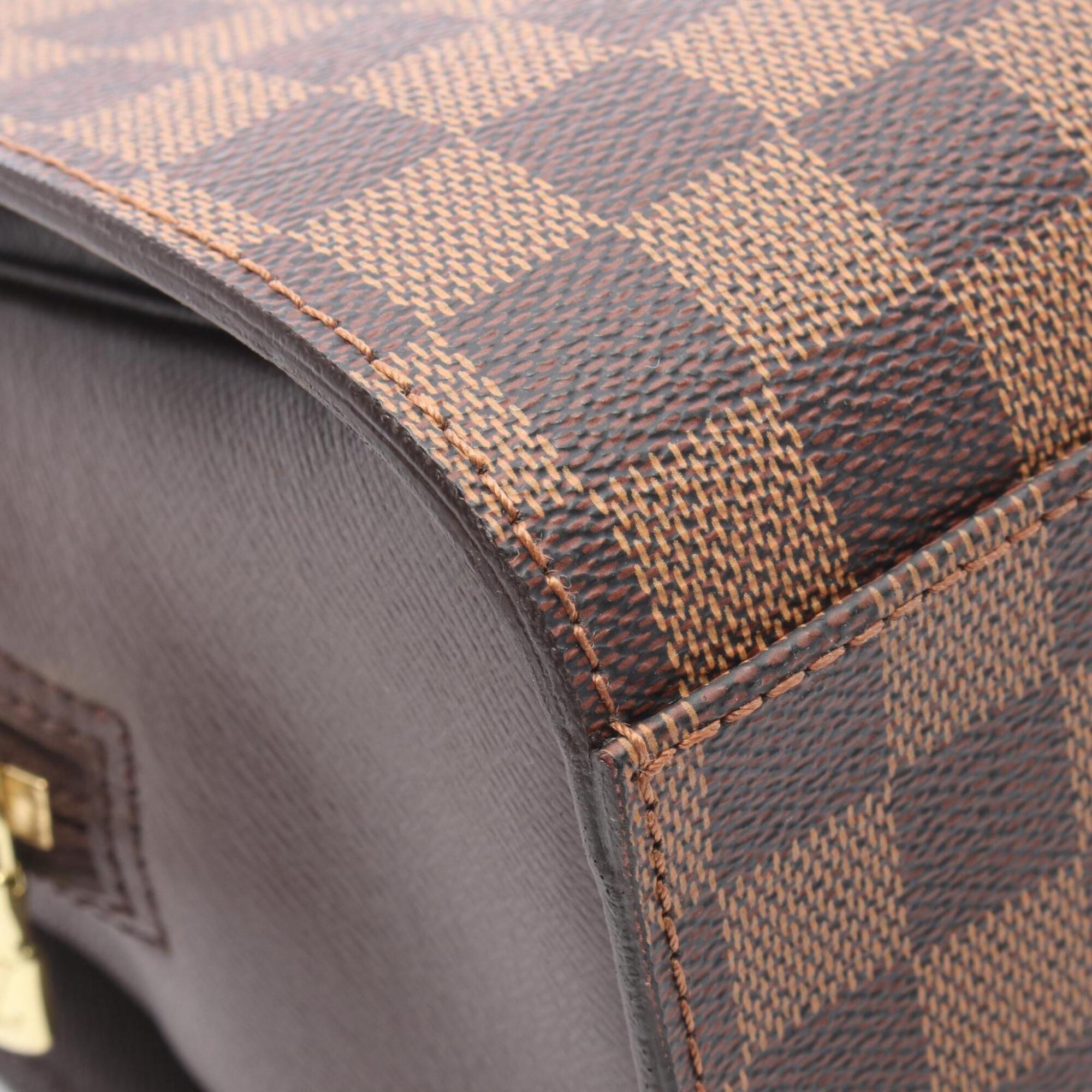 Louis Vuitton Brown Ebene Coated Canvas Leather Handbag (Pre-Owned)