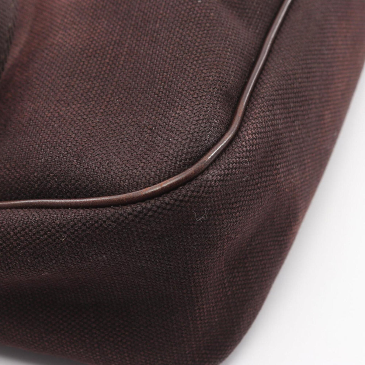 Gucci Brown Canvas Leather Handbag Shoulder Bag (Pre-Owned)