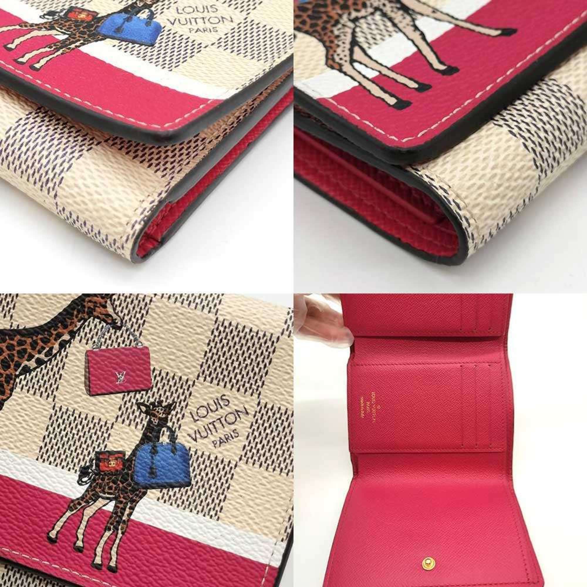 Louis Vuitton Damier Azur Multi-Color Damier Azur Wallet (Tri-Fold) (Pre-Owned)