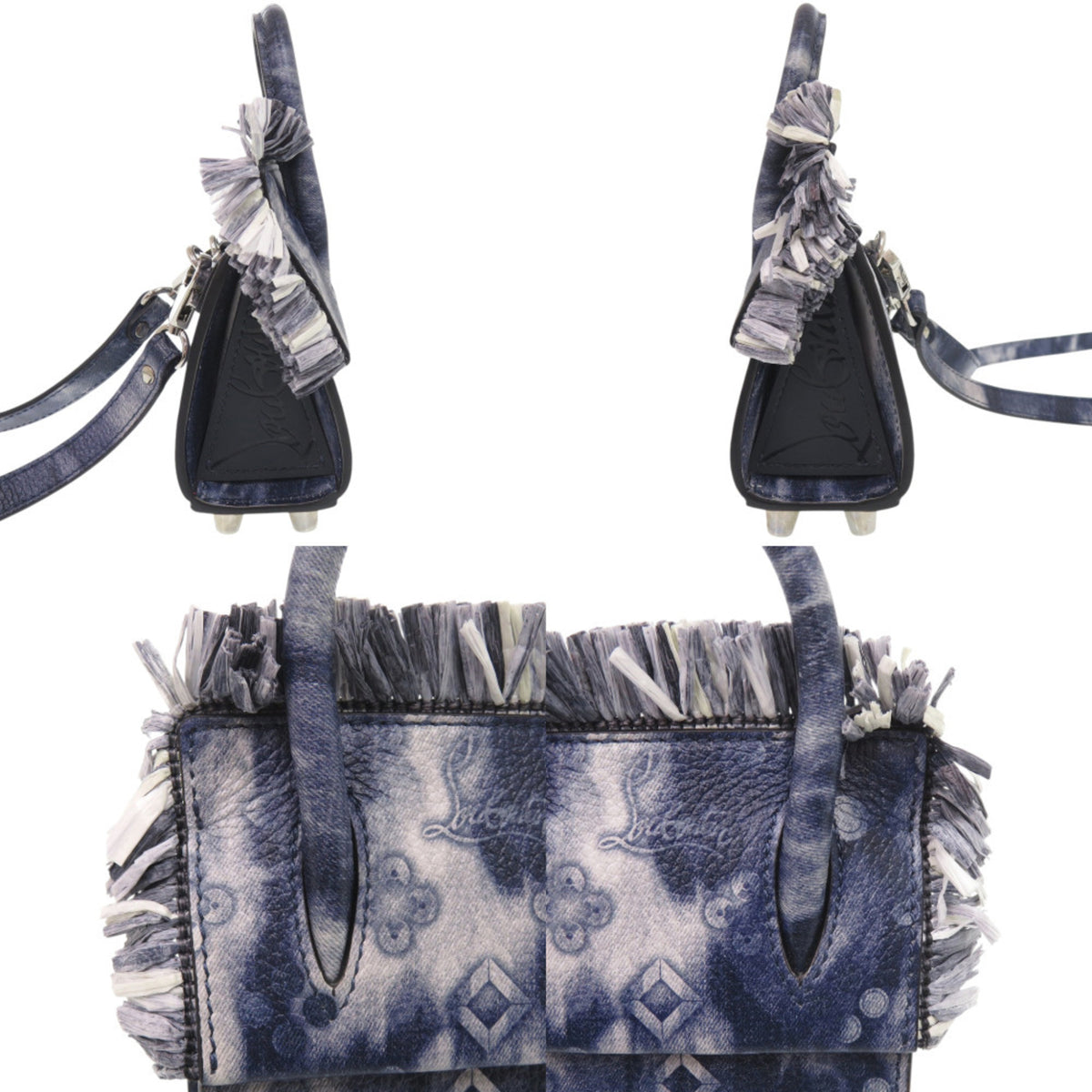 Christian Louboutin Navy Leather Shoulder Bag (Pre-Owned)