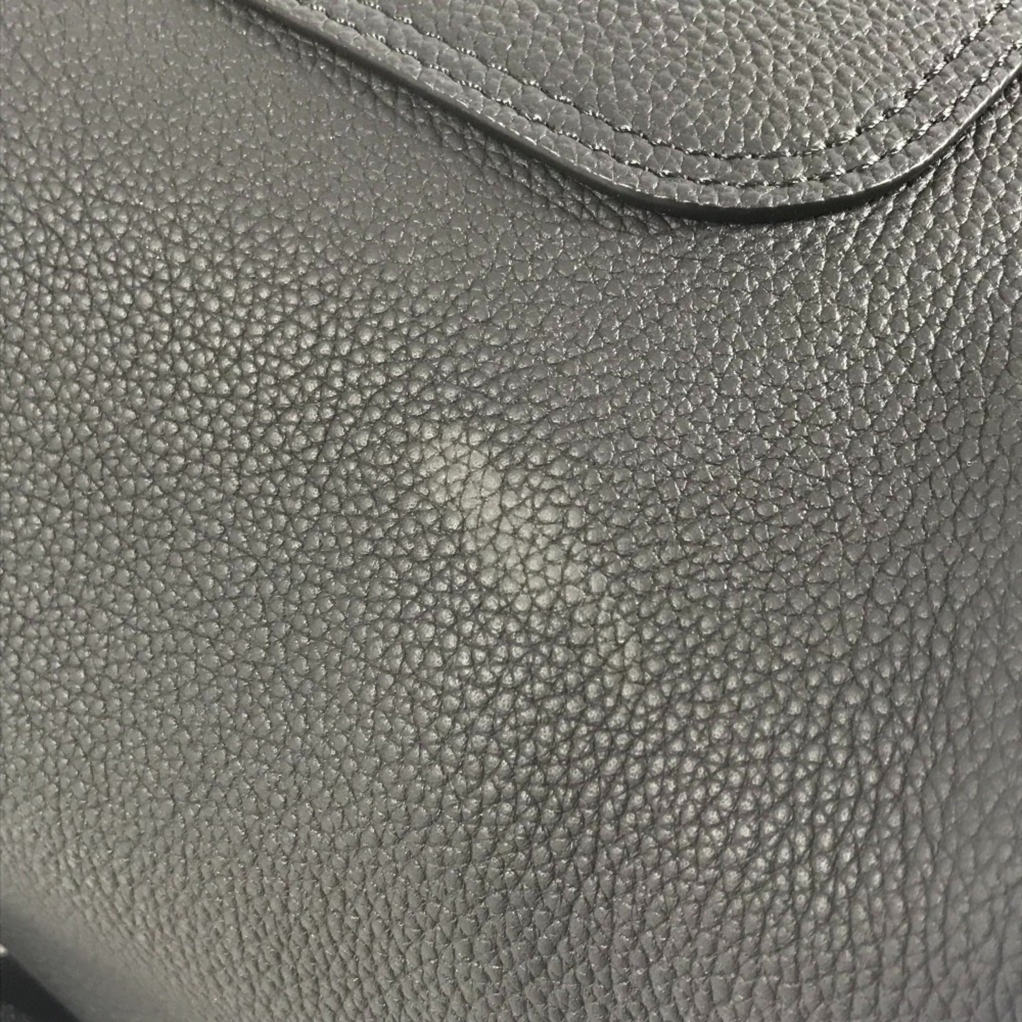 Louis Vuitton Black Noir Leather Backpack (Pre-Owned)
