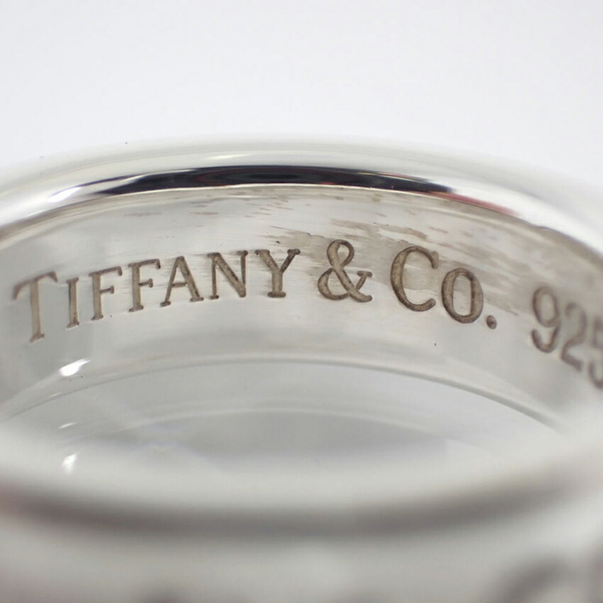 Tiffany Sterling Silver 925 Band Ring (Pre-Owned)