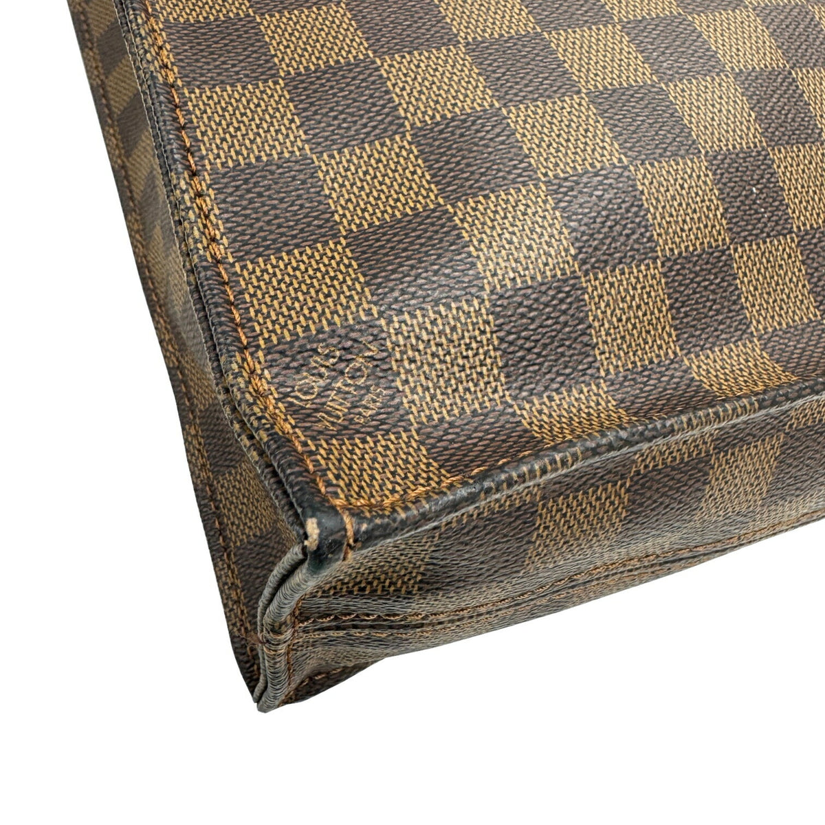 Louis Vuitton Damier Brown Ebene Damier Canvas Leather Handbag (Pre-Owned)