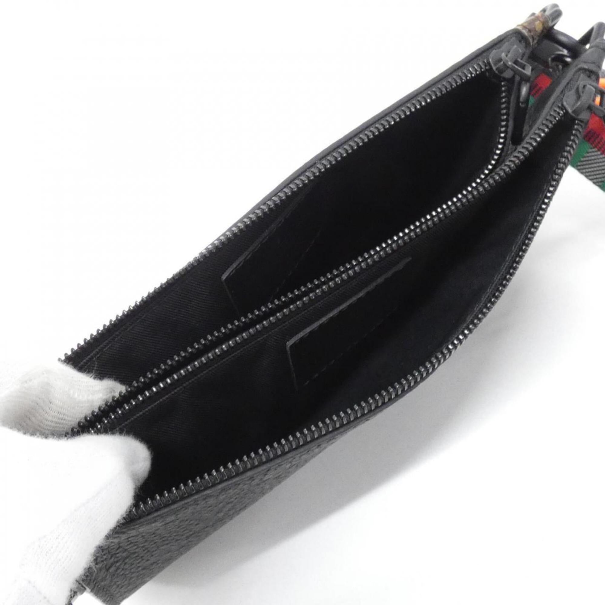 Louis Vuitton Taurillon Black Leather Handbag Pouch Shoulder Bag (Pre-Owned)