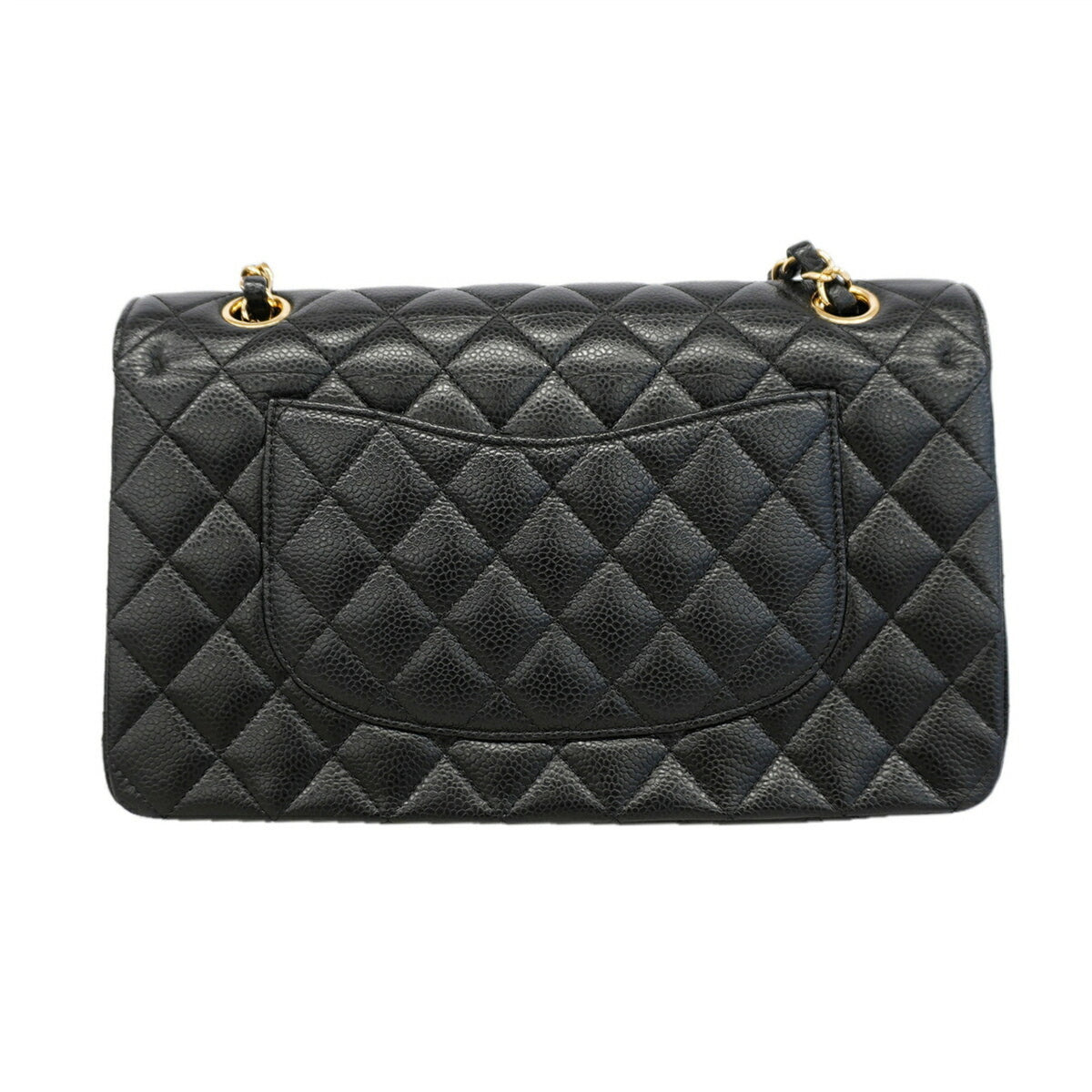 Chanel Black Grained Calfskin Shoulder Bag (Pre-Owned)