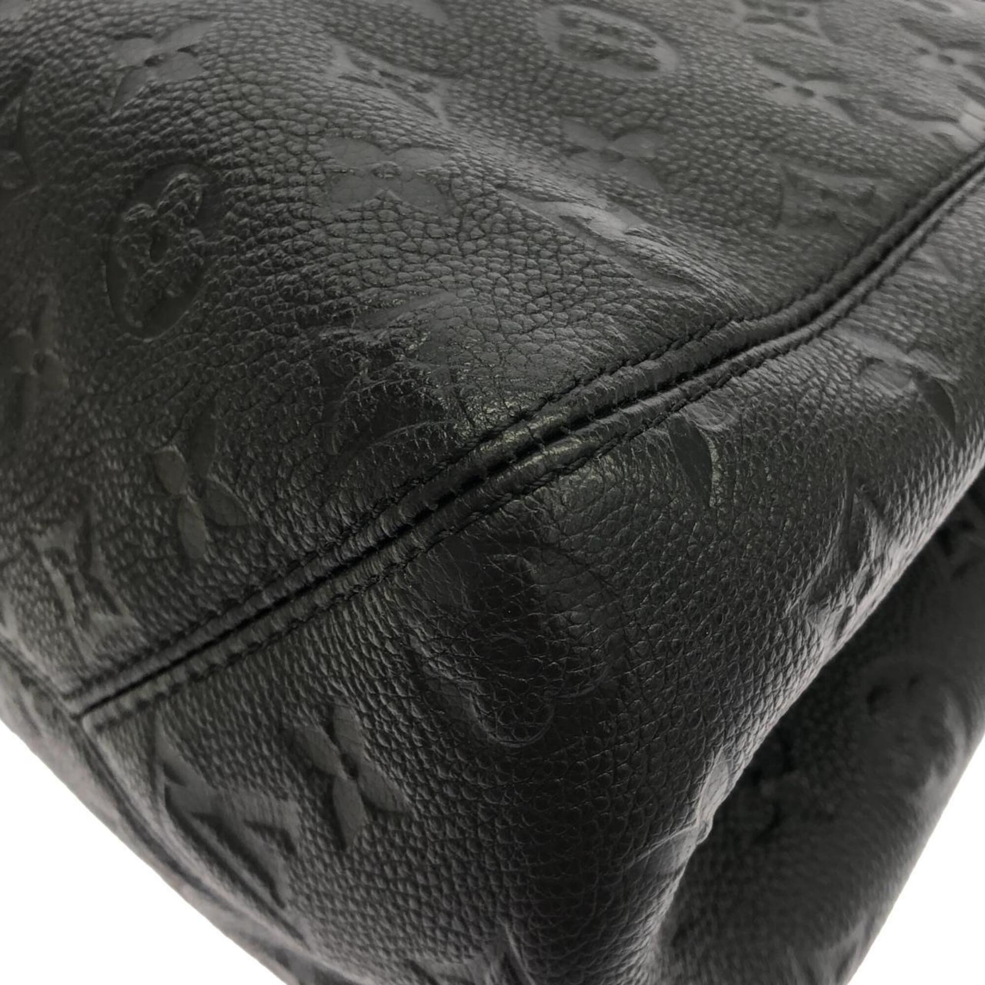 Louis Vuitton Black Leather Handbag (Pre-Owned)