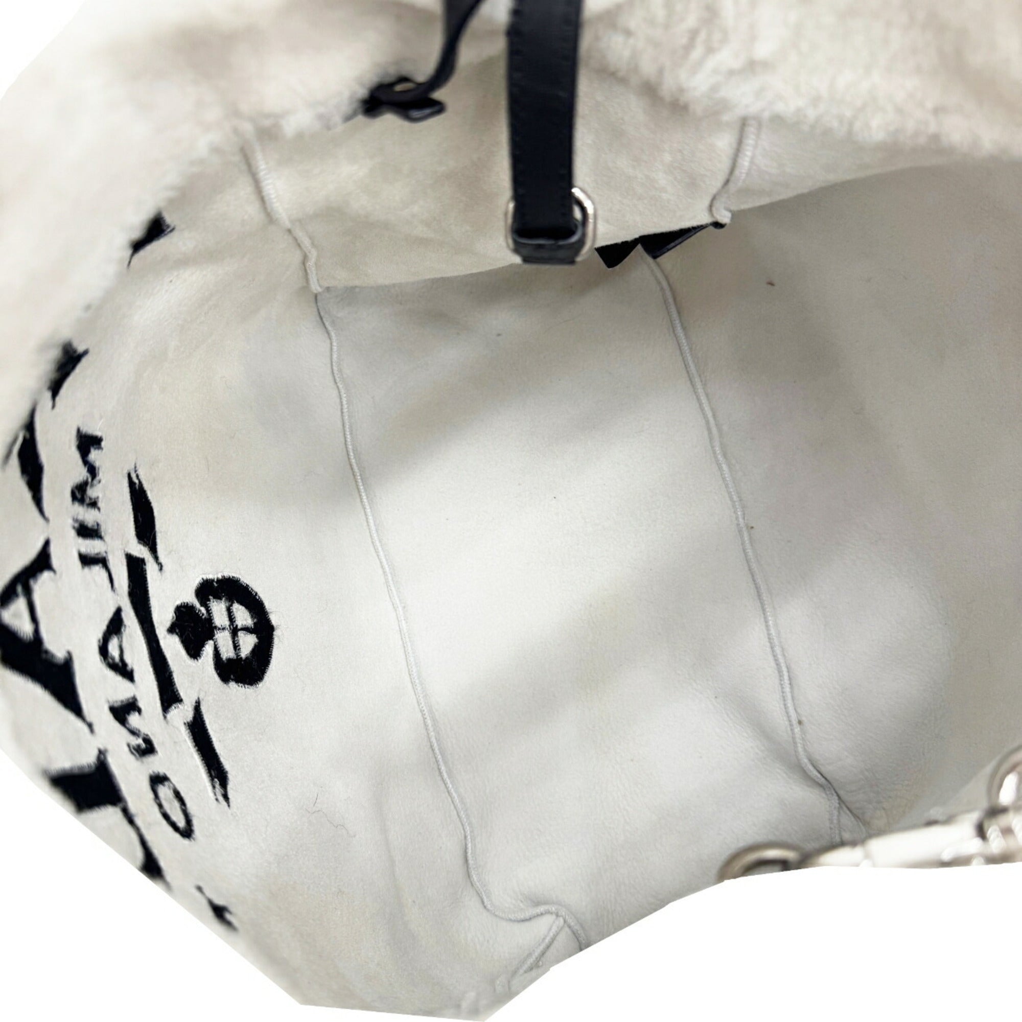 Prada White Handbag Shoulder Bag Tote Bag (Pre-Owned)
