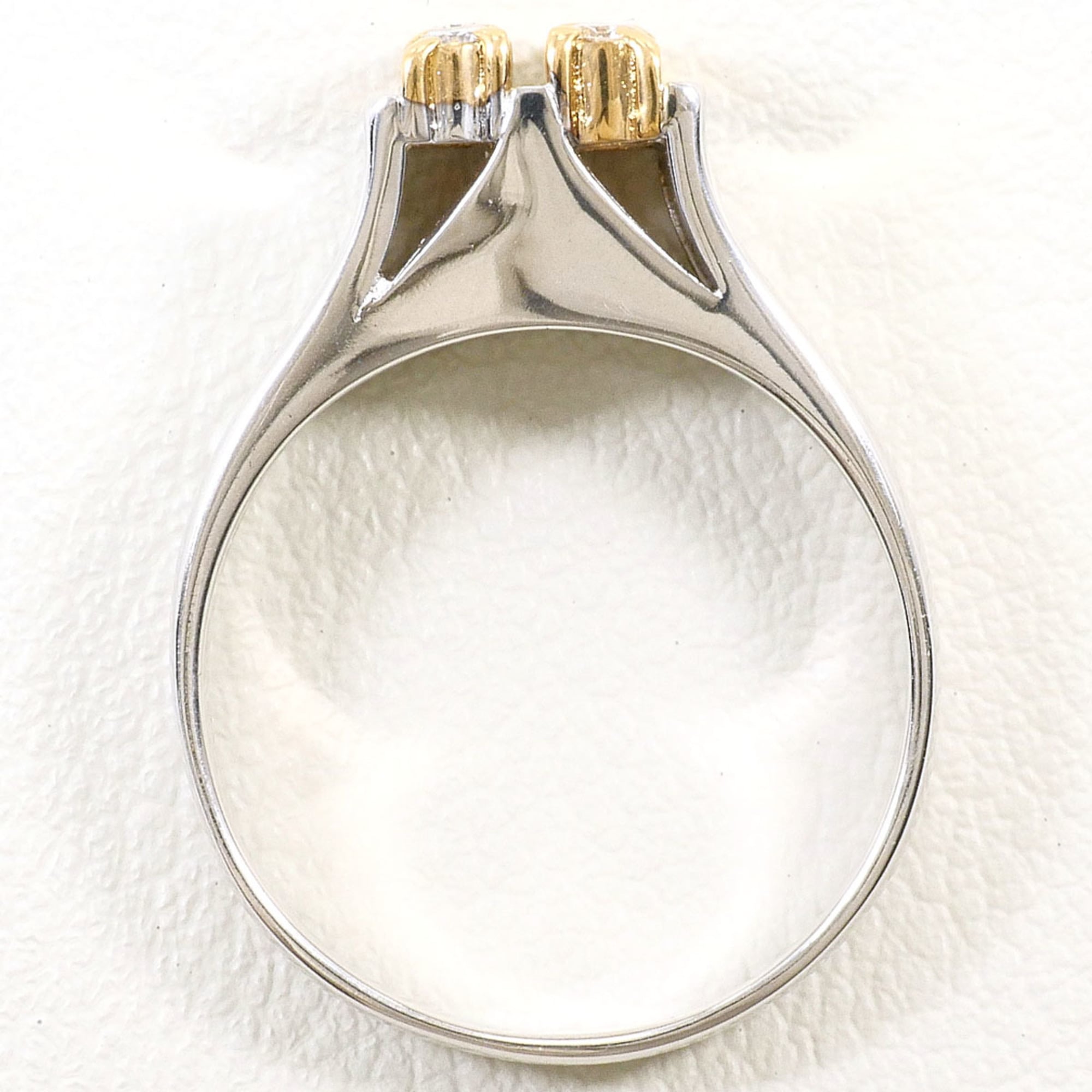 Unbranded White Gold Yellow Gold White Gold (14K) Yellow Gold (14K) Band Ring (Pre-Owned)