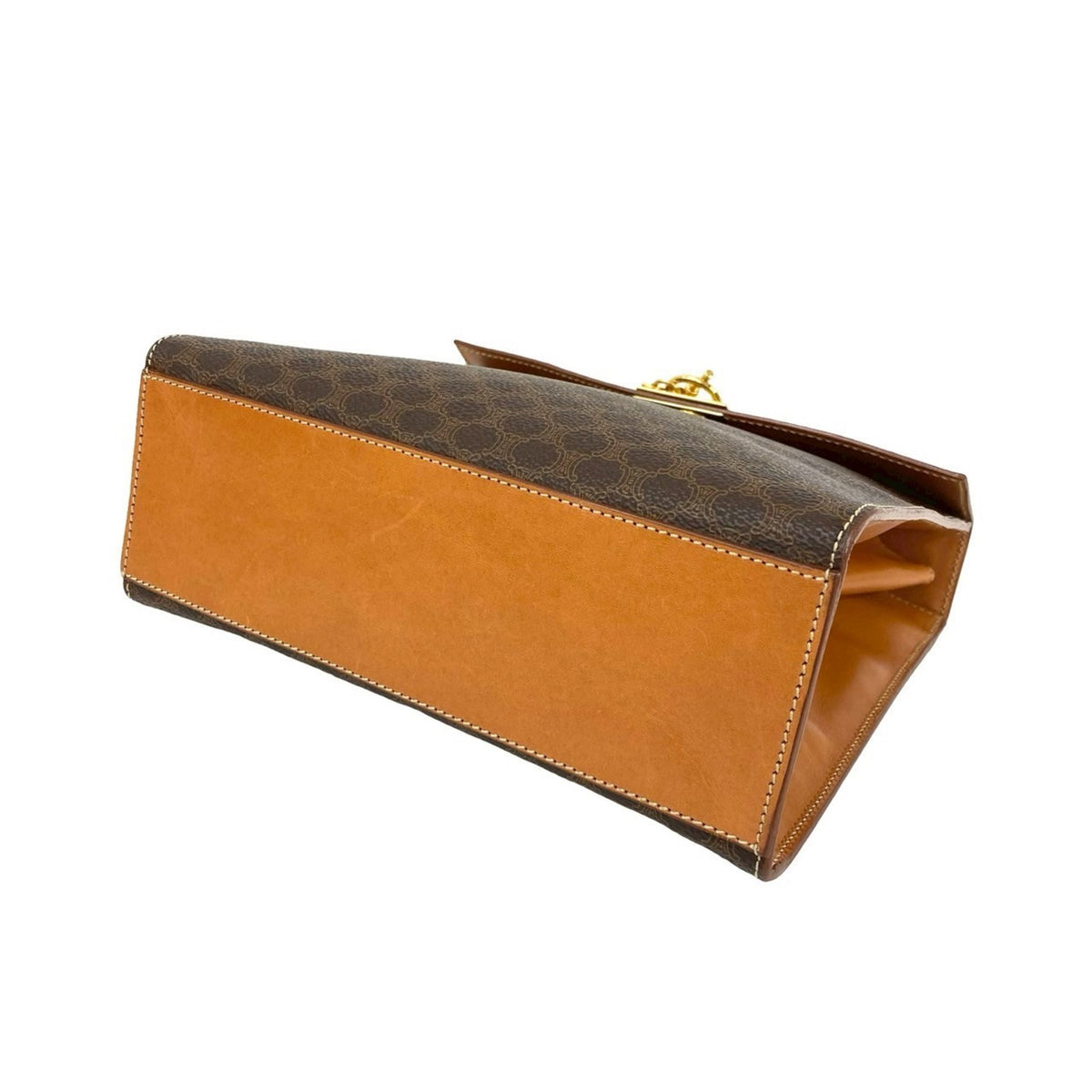 Celine Brown Leather Pvc Handbag (Pre-Owned)