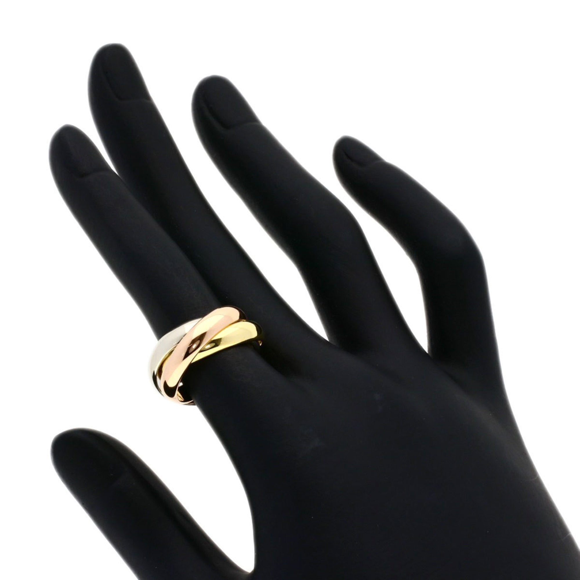Cartier Trinity Pink Gold (18K) White Gold (18K) Yellow Gold (18K) Band Ring (Pre-Owned)