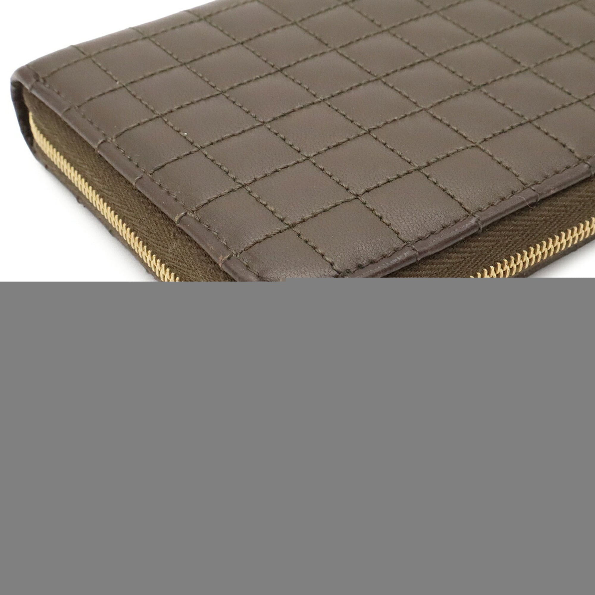 Celine Olive Leather Long Wallet (Bi-Fold) (Pre-Owned)