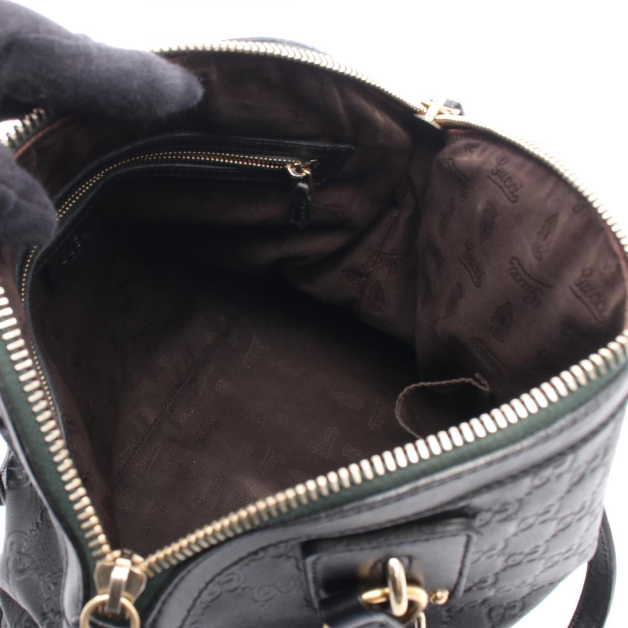 Gucci Black Leather Handbag (Pre-Owned)