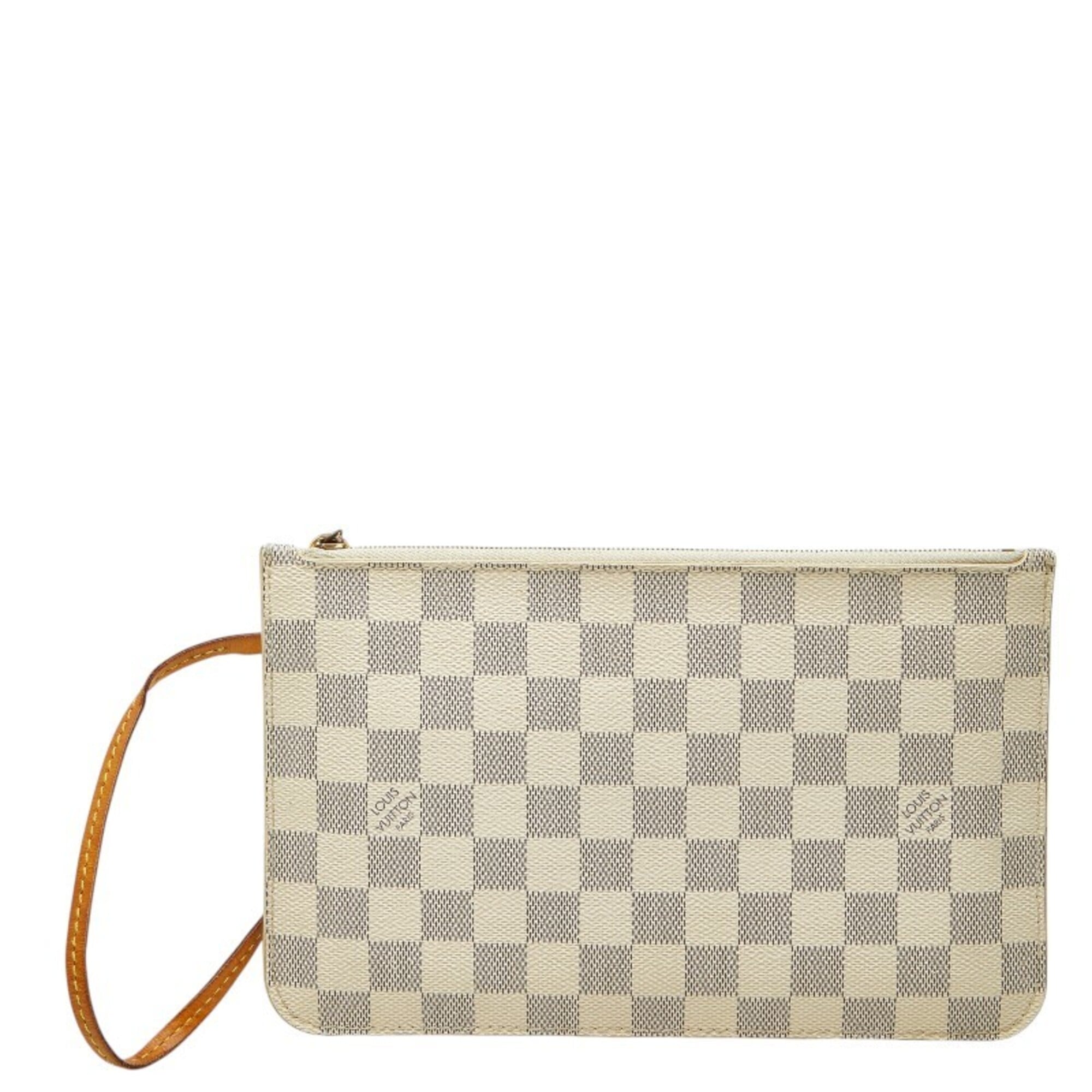 Louis Vuitton White Pvc Leather Pouch (Pre-Owned)
