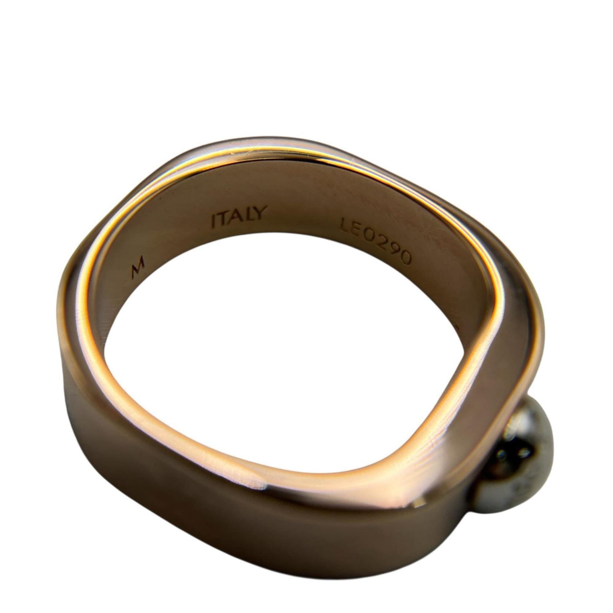 Louis Vuitton Pink Gold Metal Band Ring (Pre-Owned)