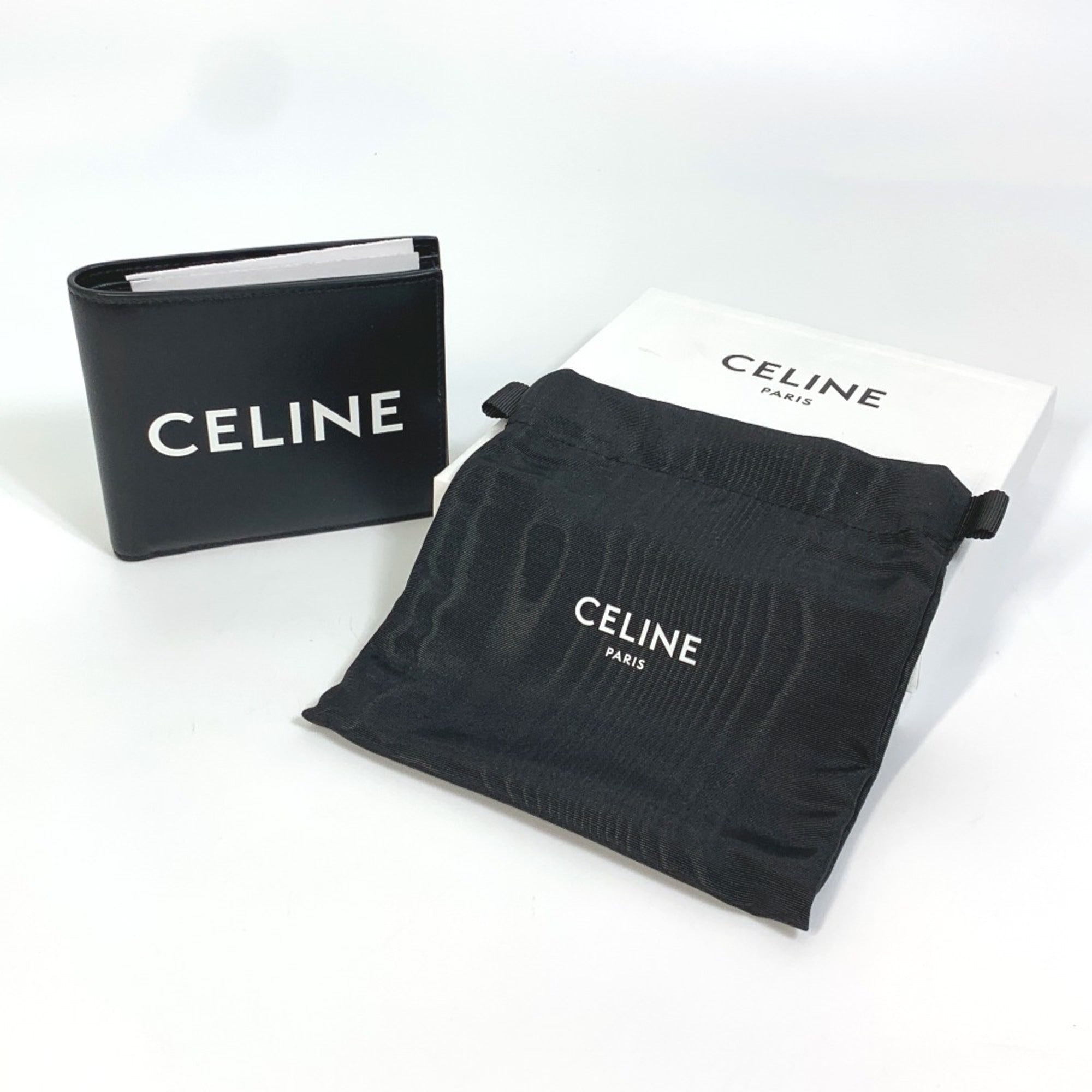 Celine Black Leather Wallet (Bi-Fold) (Pre-Owned)