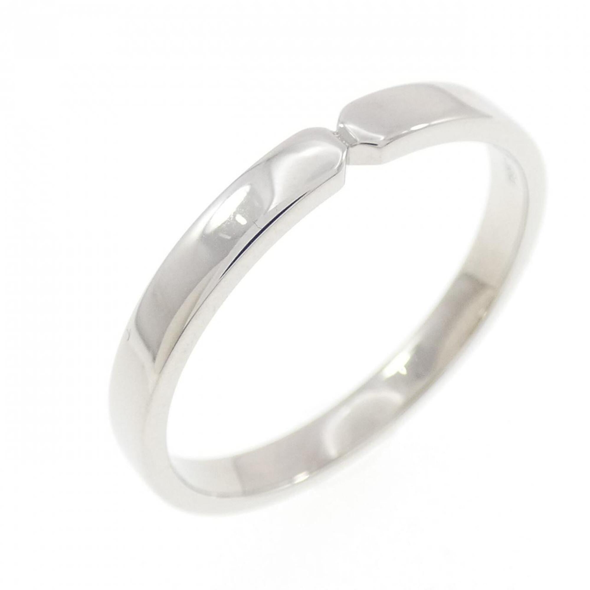Hermes Platinum Platinum 950 Band Ring (Pre-Owned)
