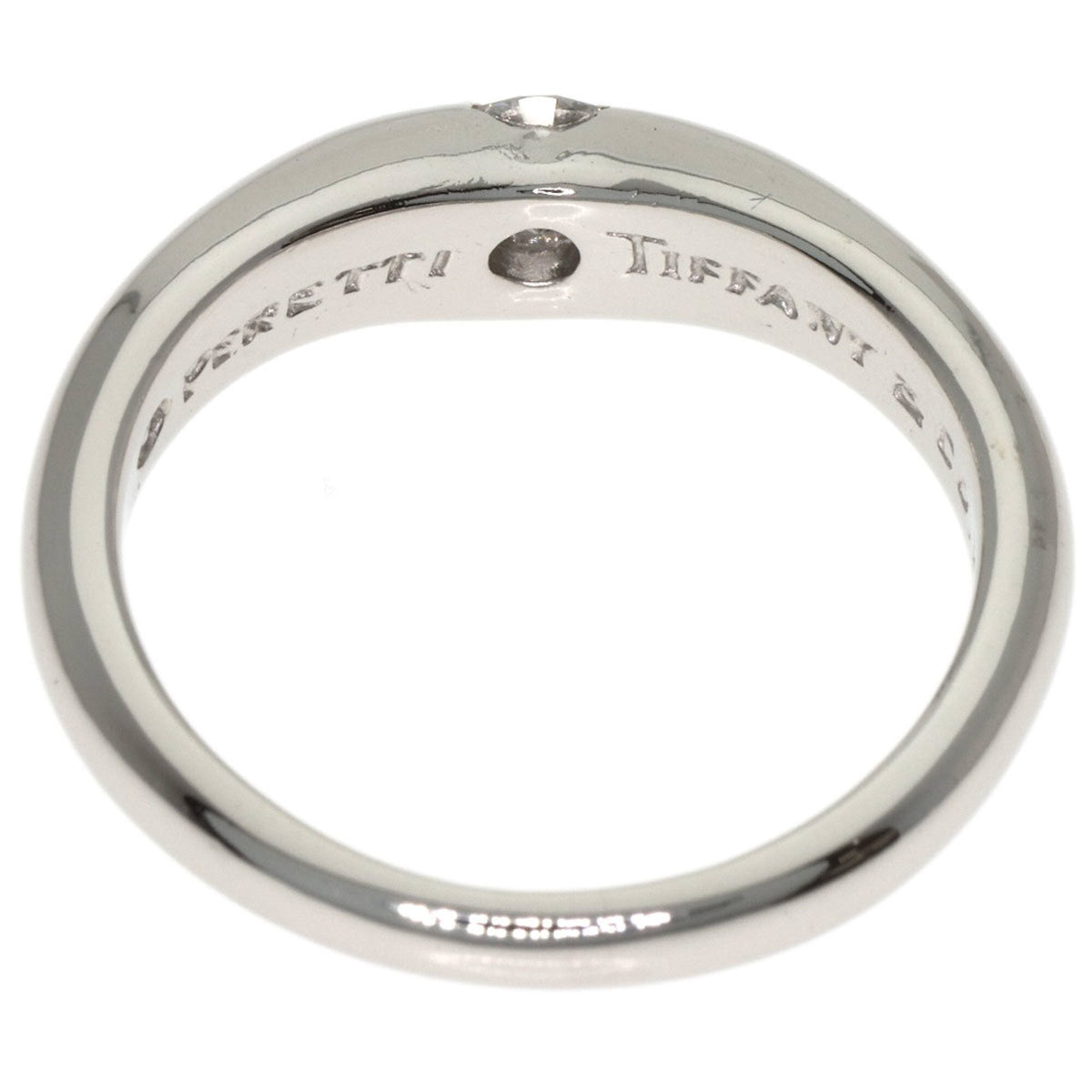 Tiffany Platinum Platinum 950 Band Ring (Pre-Owned)
