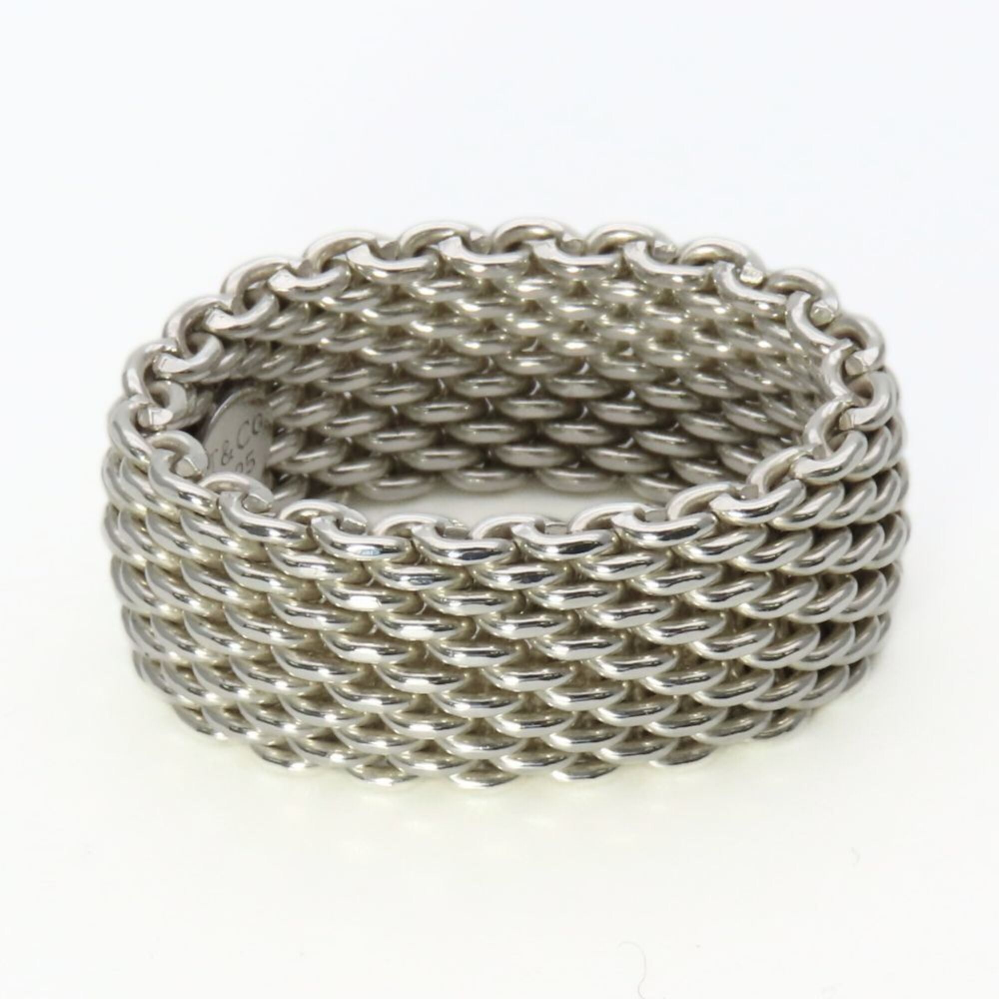 Tiffany Silver Silver 925 Band Ring (Pre-Owned)