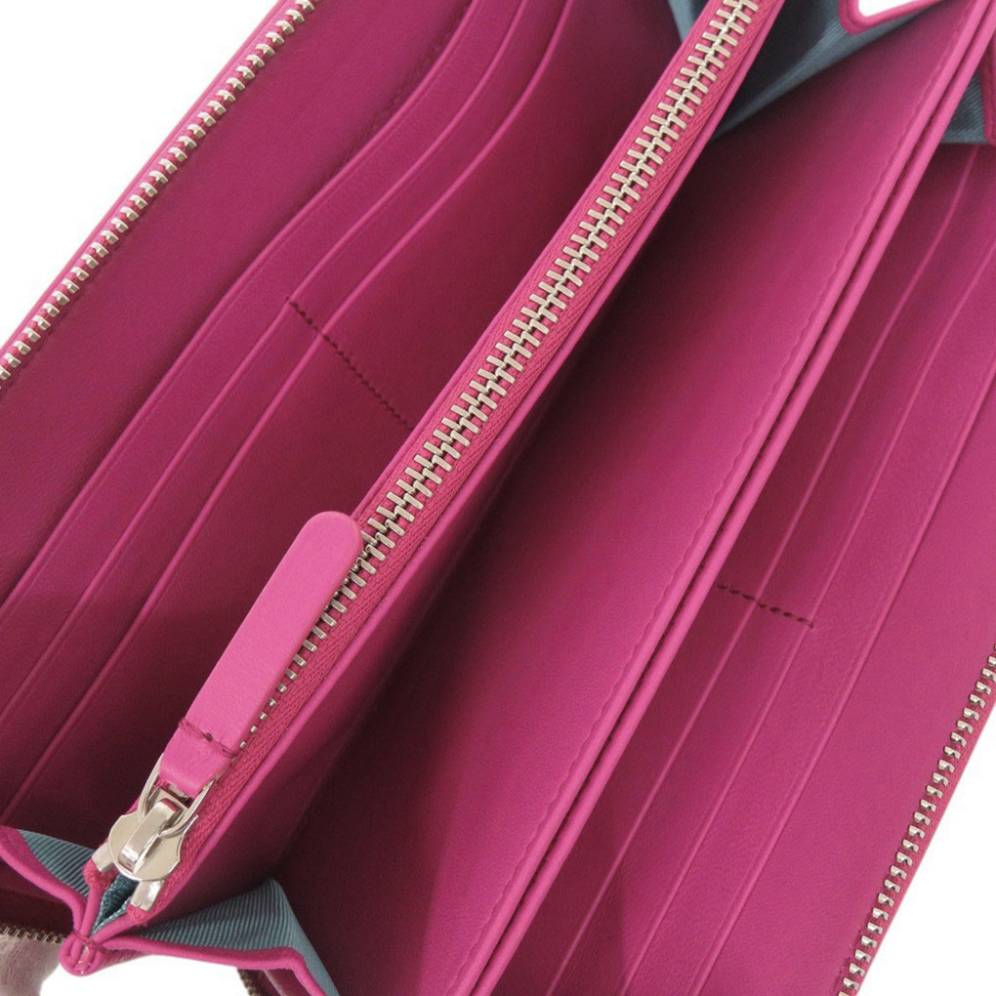 Tiffany Pink Leather Long Wallet (Bi-Fold) (Pre-Owned)