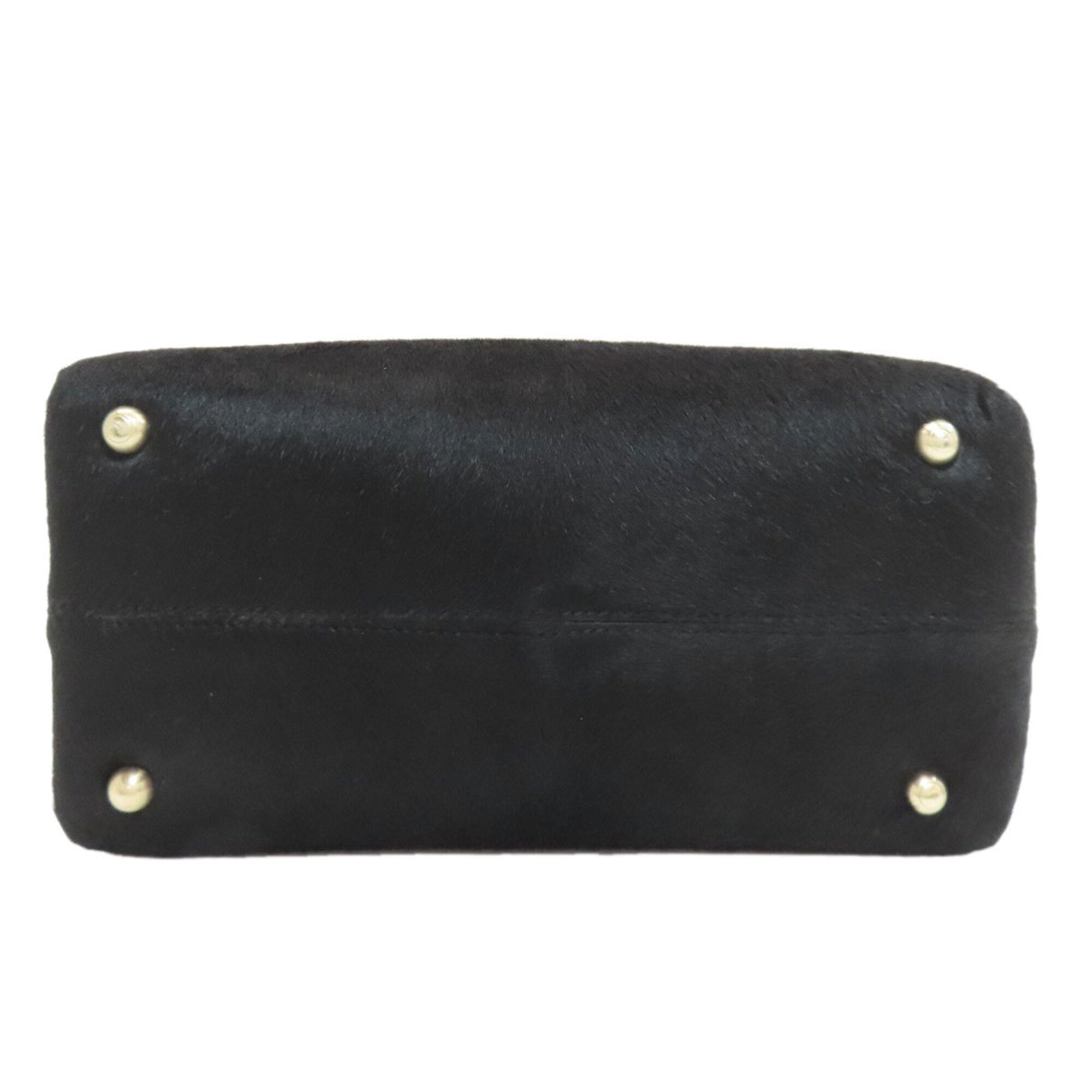 Tod's Black Leather Handbag (Pre-Owned)