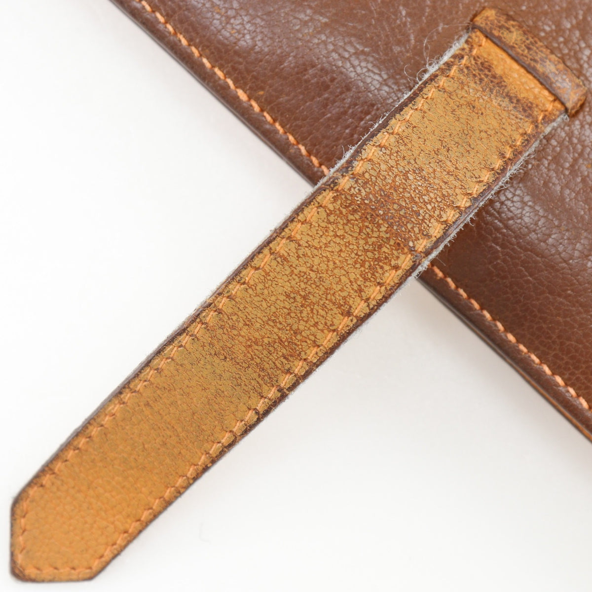 Hermes Brown Chevre Leather Long Wallet (Bi-Fold) (Pre-Owned)