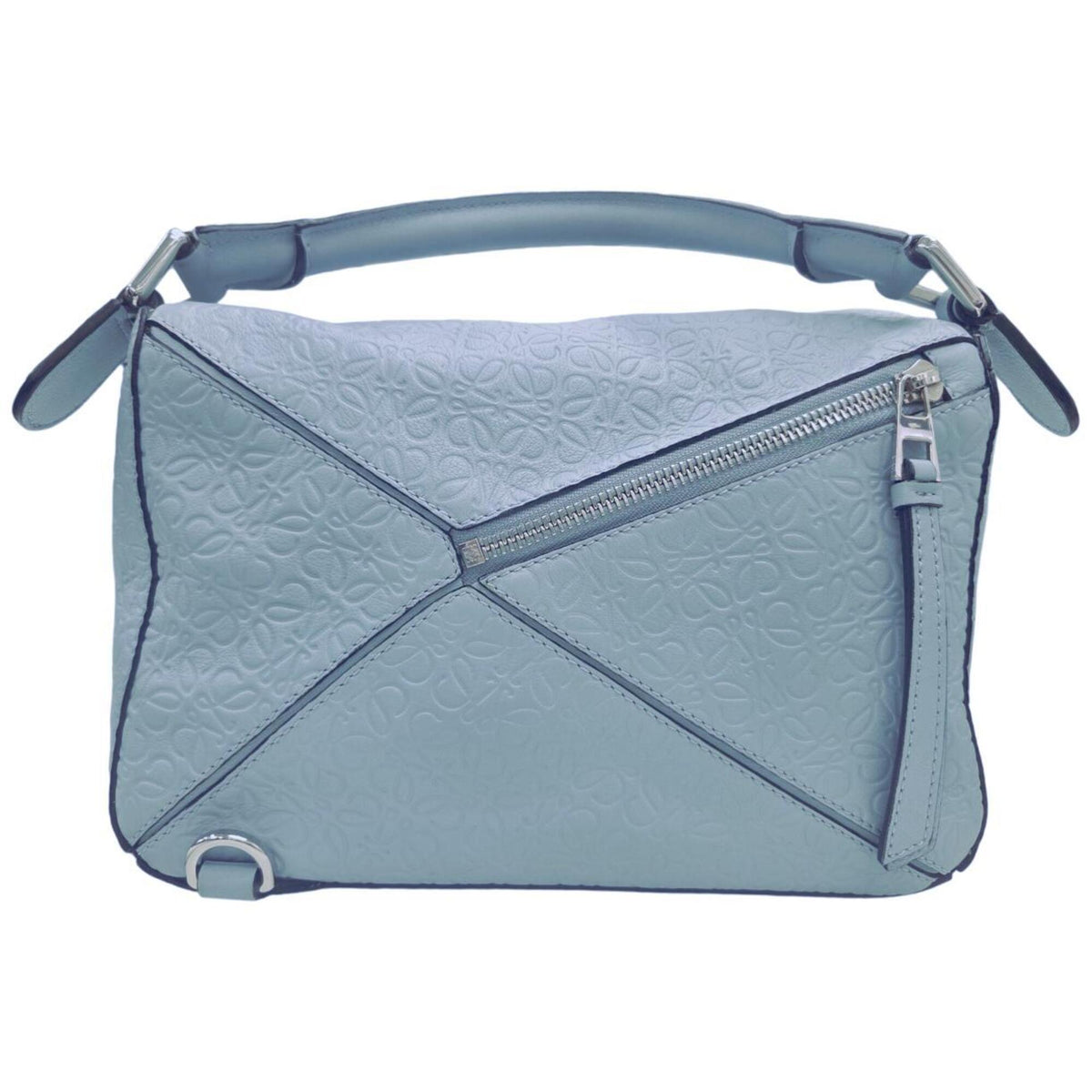 Loewe Puzzle Green Leather Shoulder Bag (Pre-Owned)