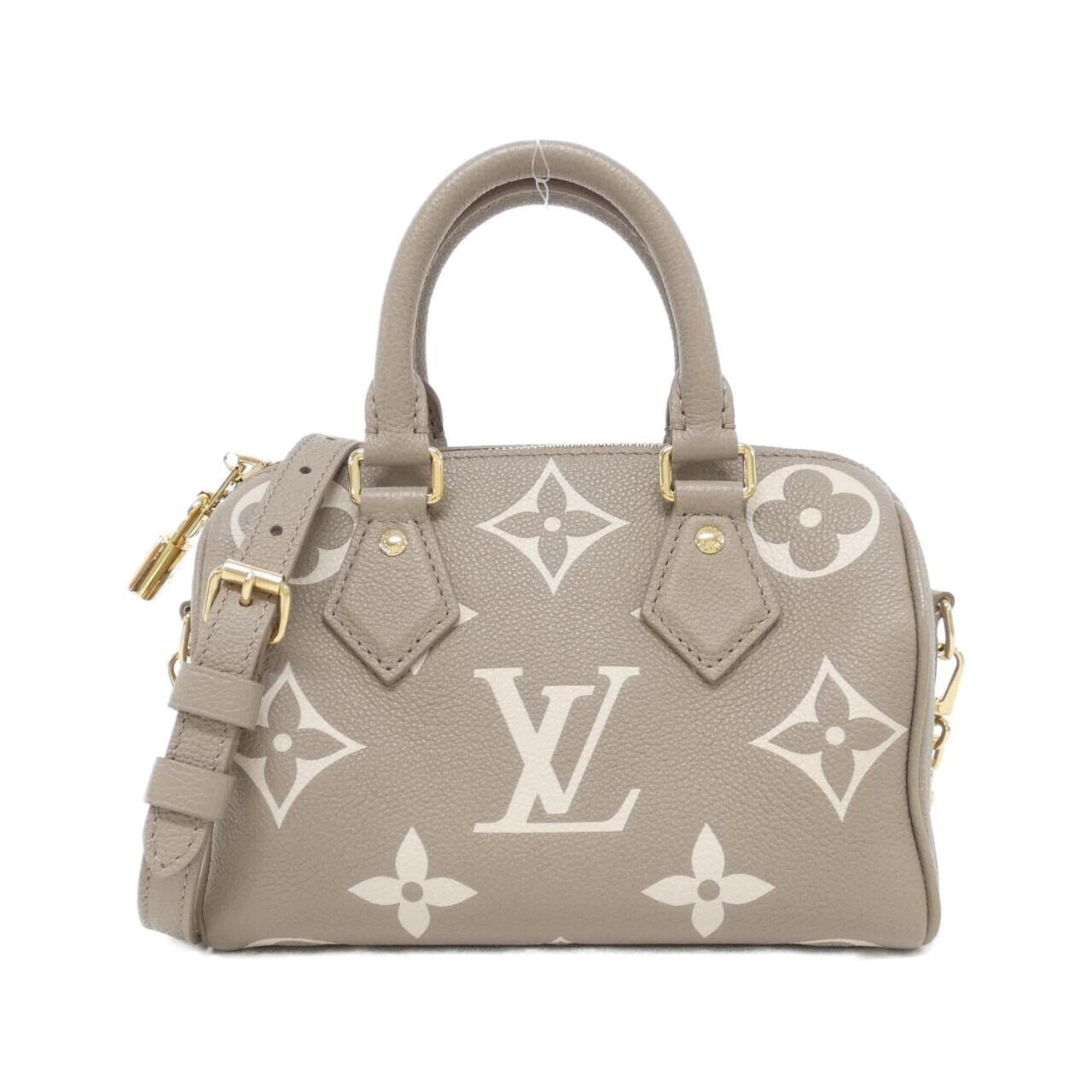 Louis Vuitton Monogram Empreinte Beige Tourterelle Leather Boston Bag (Pre-Owned)