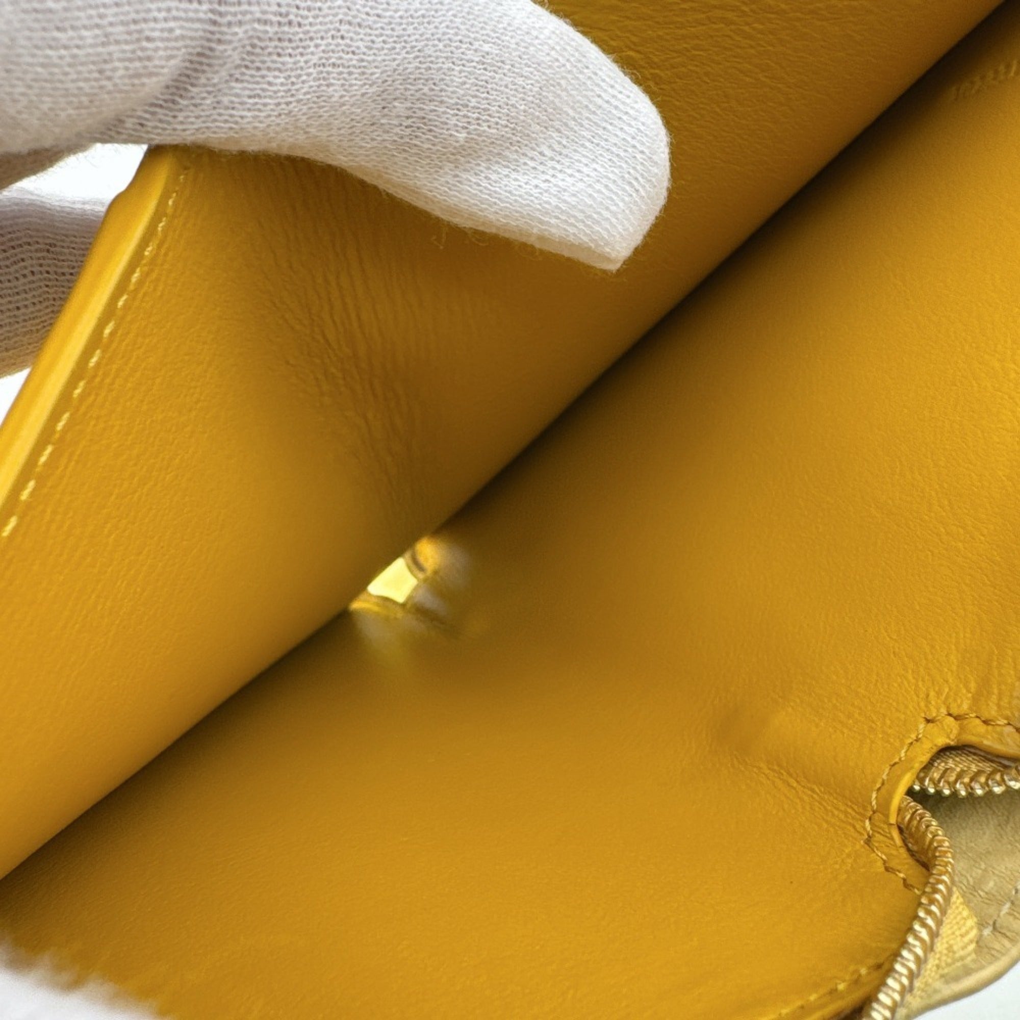 Loewe Yellow Leather Wallet (Bi-Fold) (Pre-Owned)