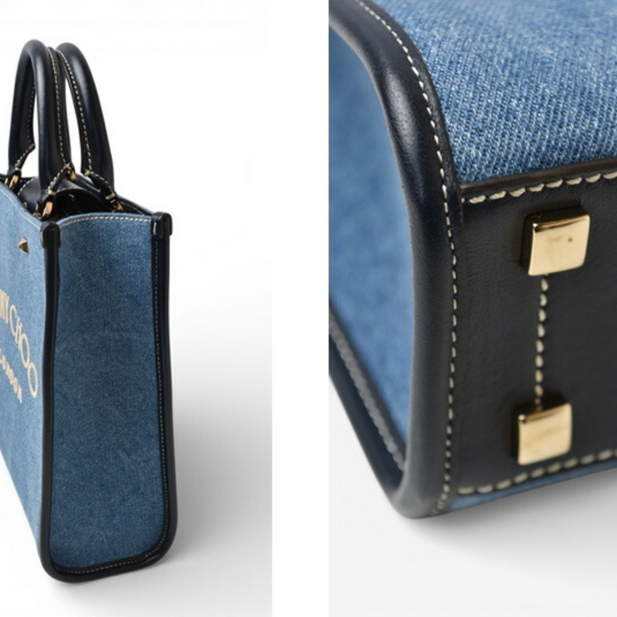 Jimmy Choo Denim Handbag Shoulder Bag (Pre-Owned)