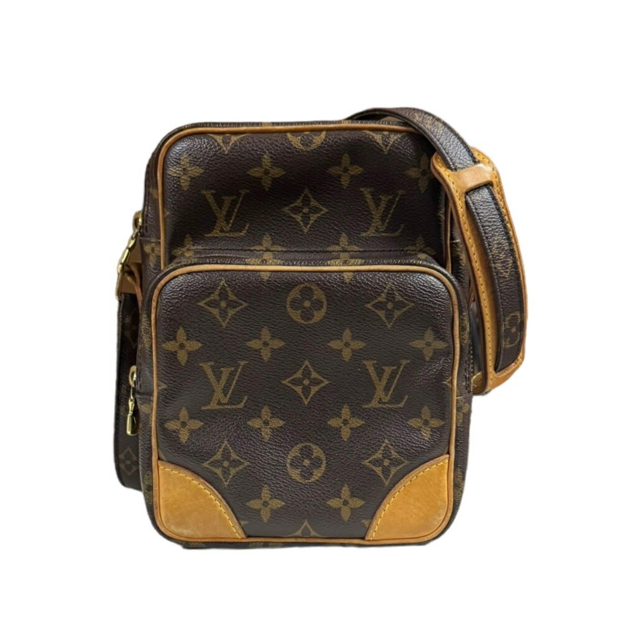 Louis Vuitton Brown Monogram Canvas Shoulder Bag (Pre-Owned)