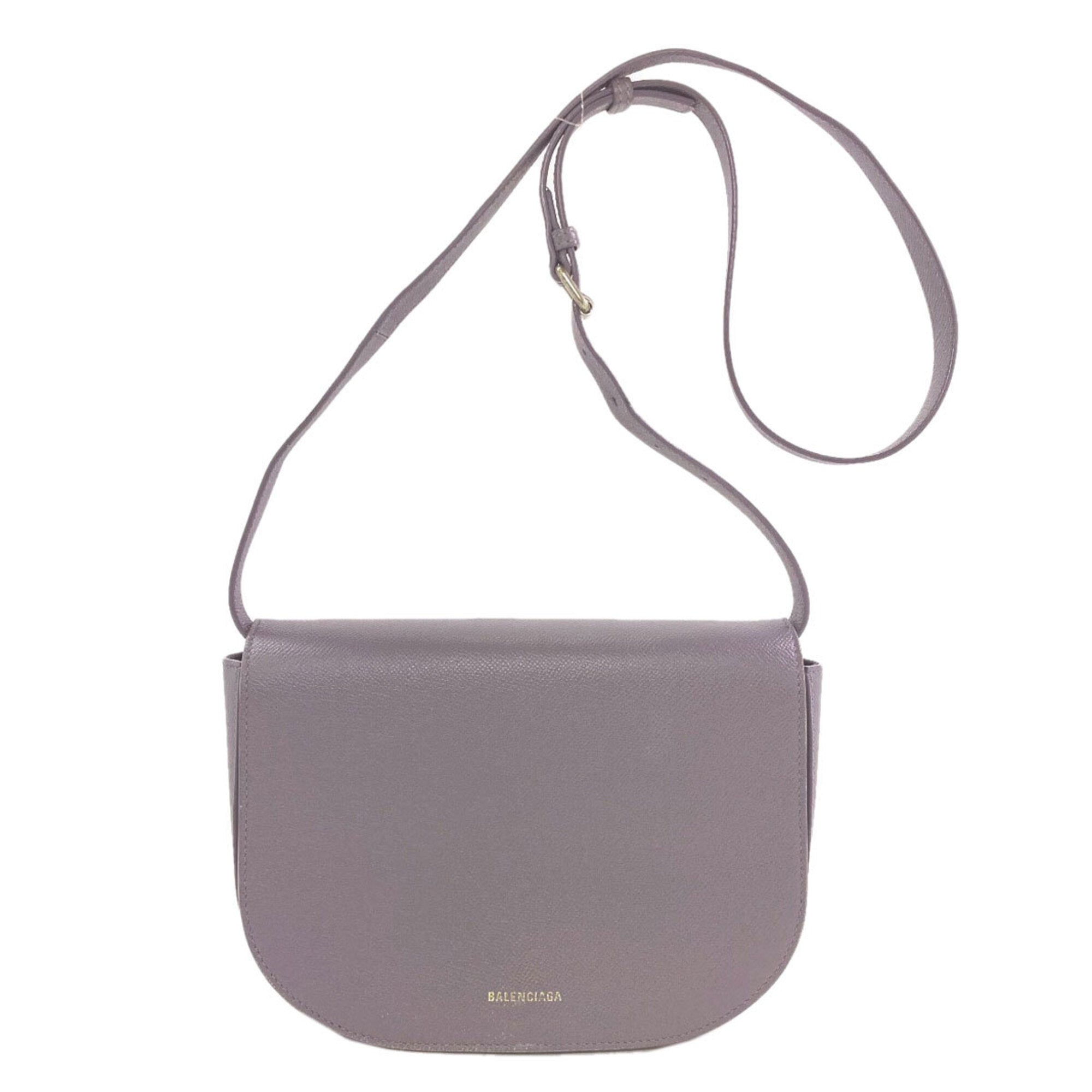 Balenciaga Gray Leather Shoulder Bag (Pre-Owned)