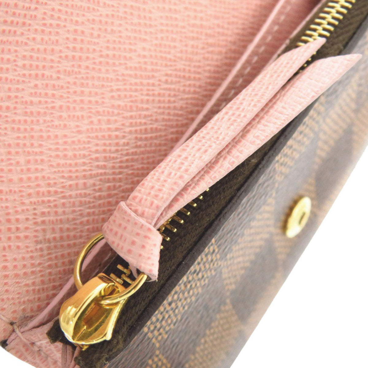 Louis Vuitton Brown Rose Ballerine Damier Canvas Coin Purse/Coin Case (Pre-Owned)