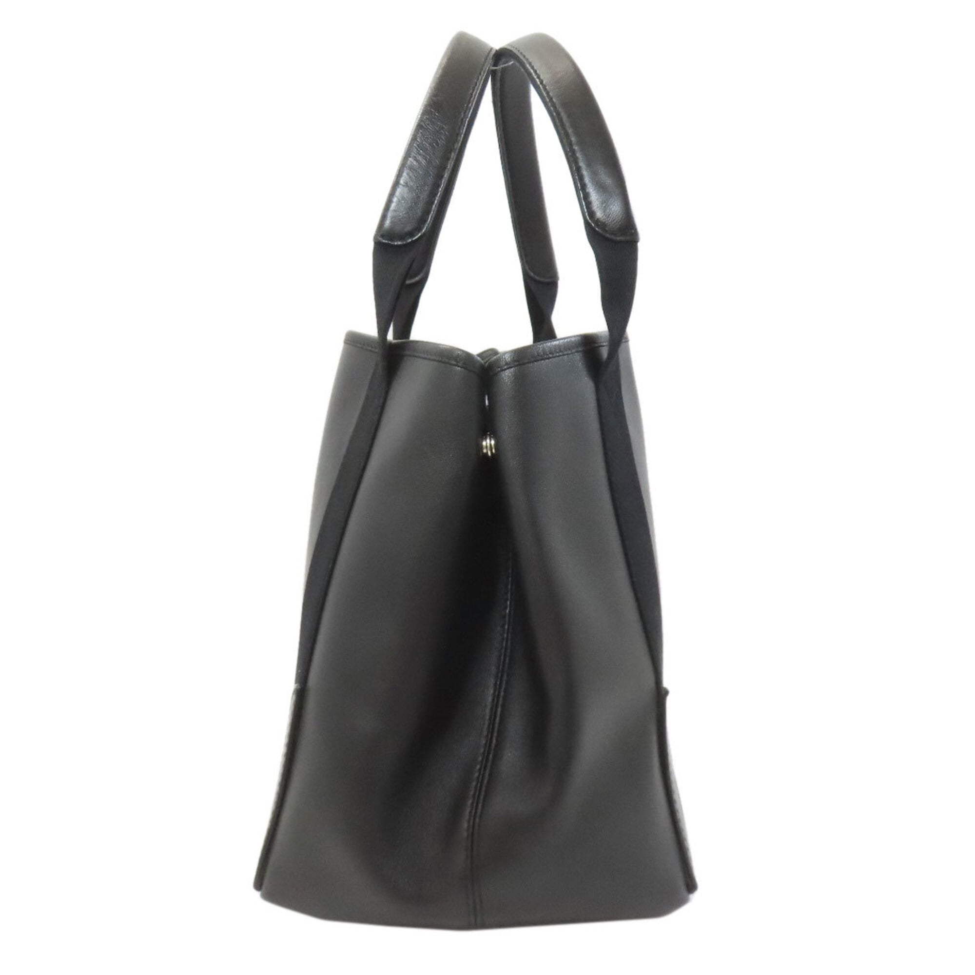 Balenciaga Black Leather Pouch Tote Bag (Pre-Owned)