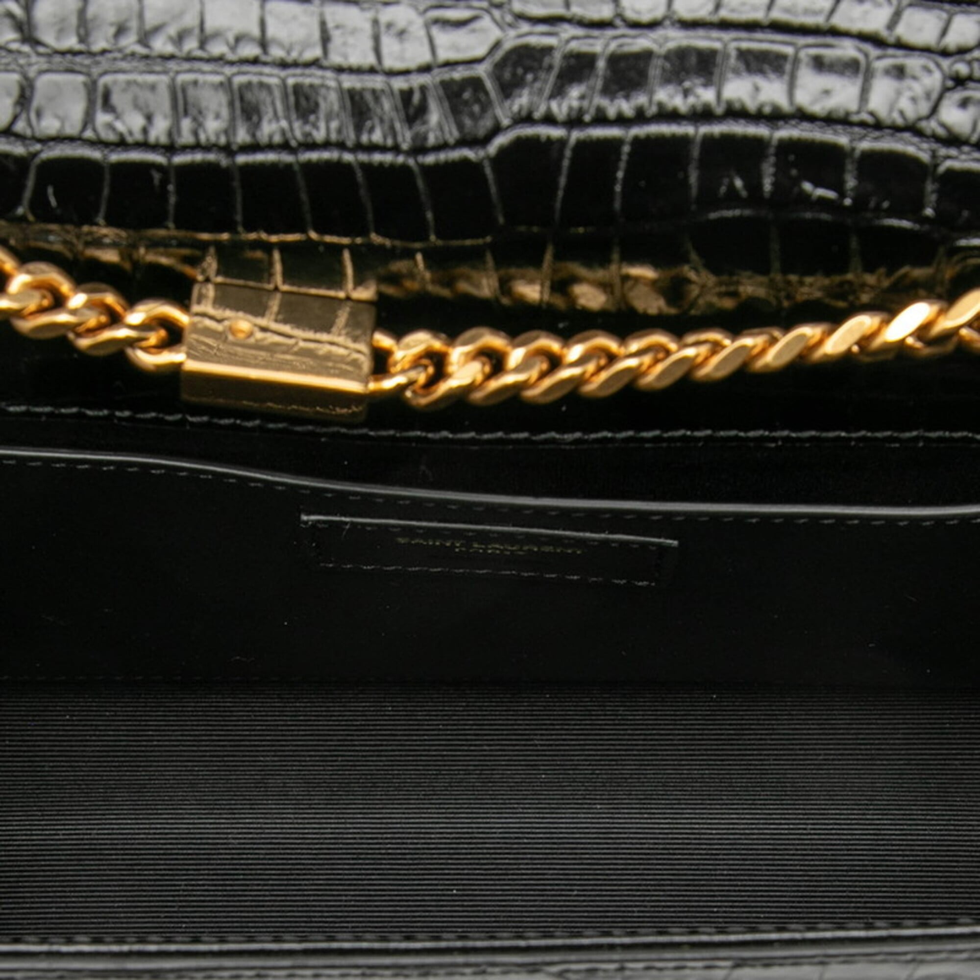 Saint Laurent Black Leather Shoulder Bag (Pre-Owned)