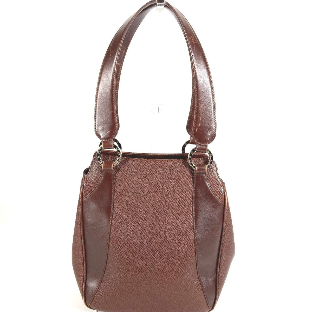 Bvlgari Leather Handbag Shoulder Bag (Pre-Owned)