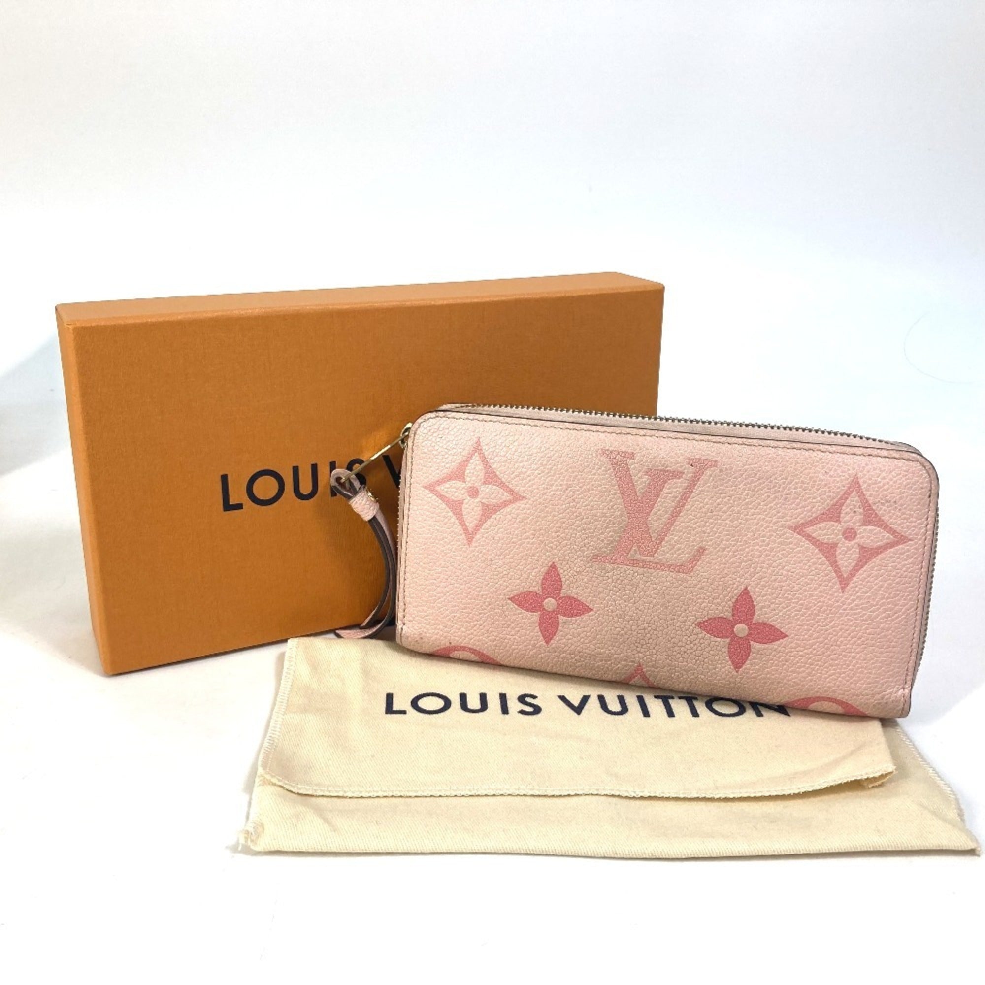 Louis Vuitton Monogram Empreinte Pink Monogram Empreinte Long Wallet (Bi-Fold) (Pre-Owned)