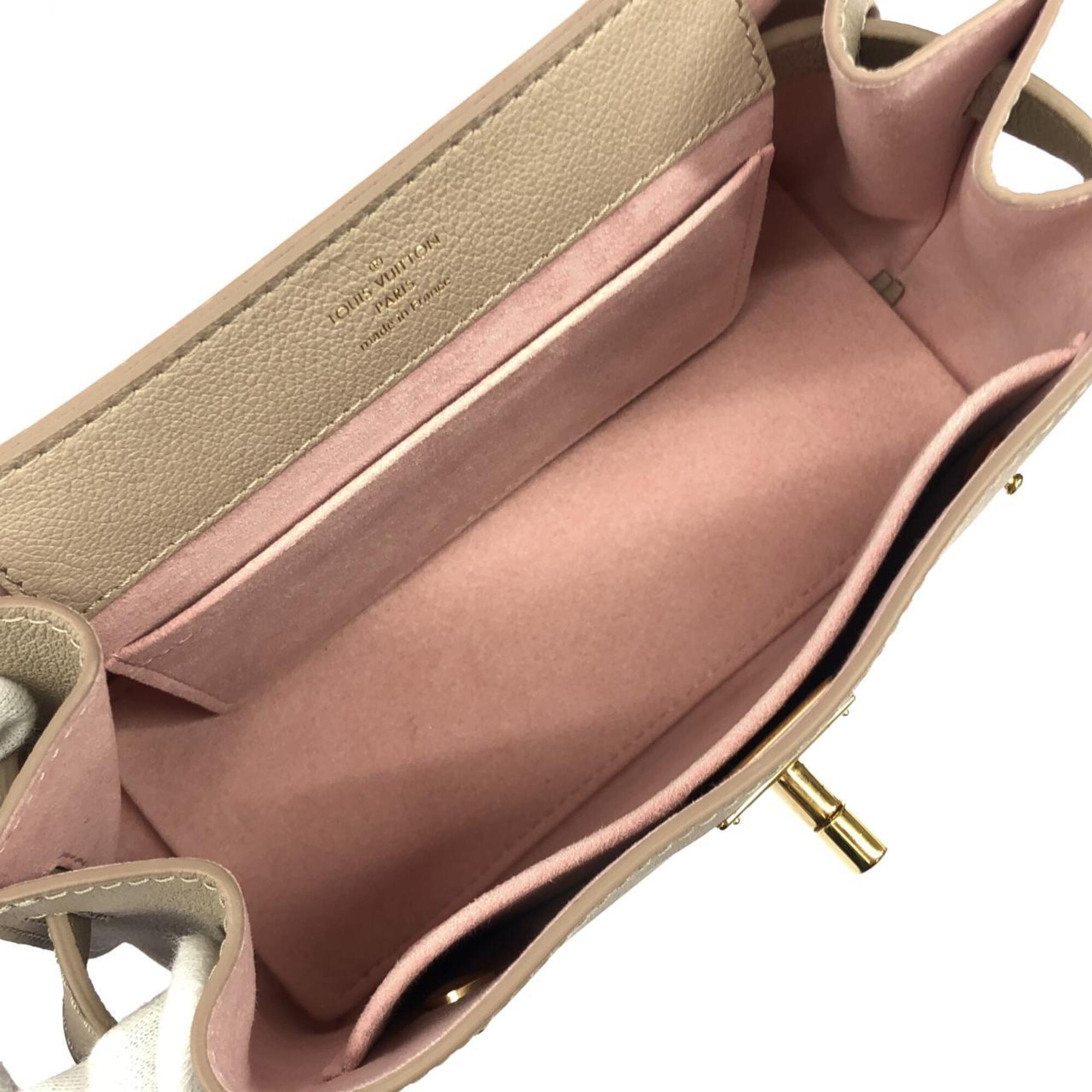 Louis Vuitton Grayish Leather Handbag (Pre-Owned)