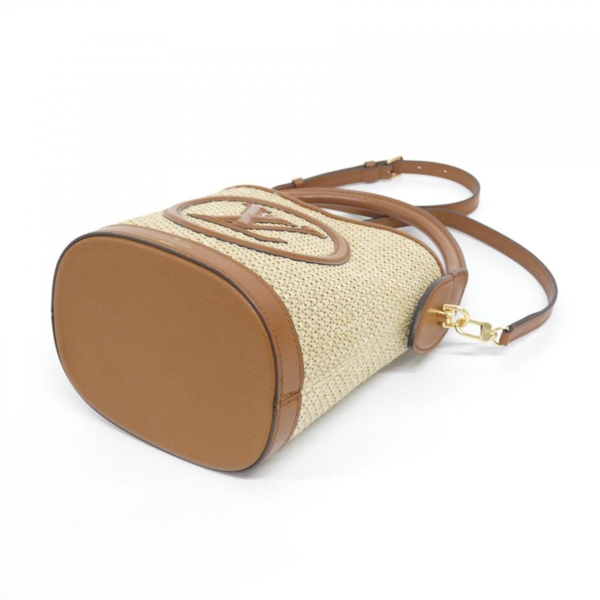 Louis Vuitton Caramel Raffia Handbag (Pre-Owned)