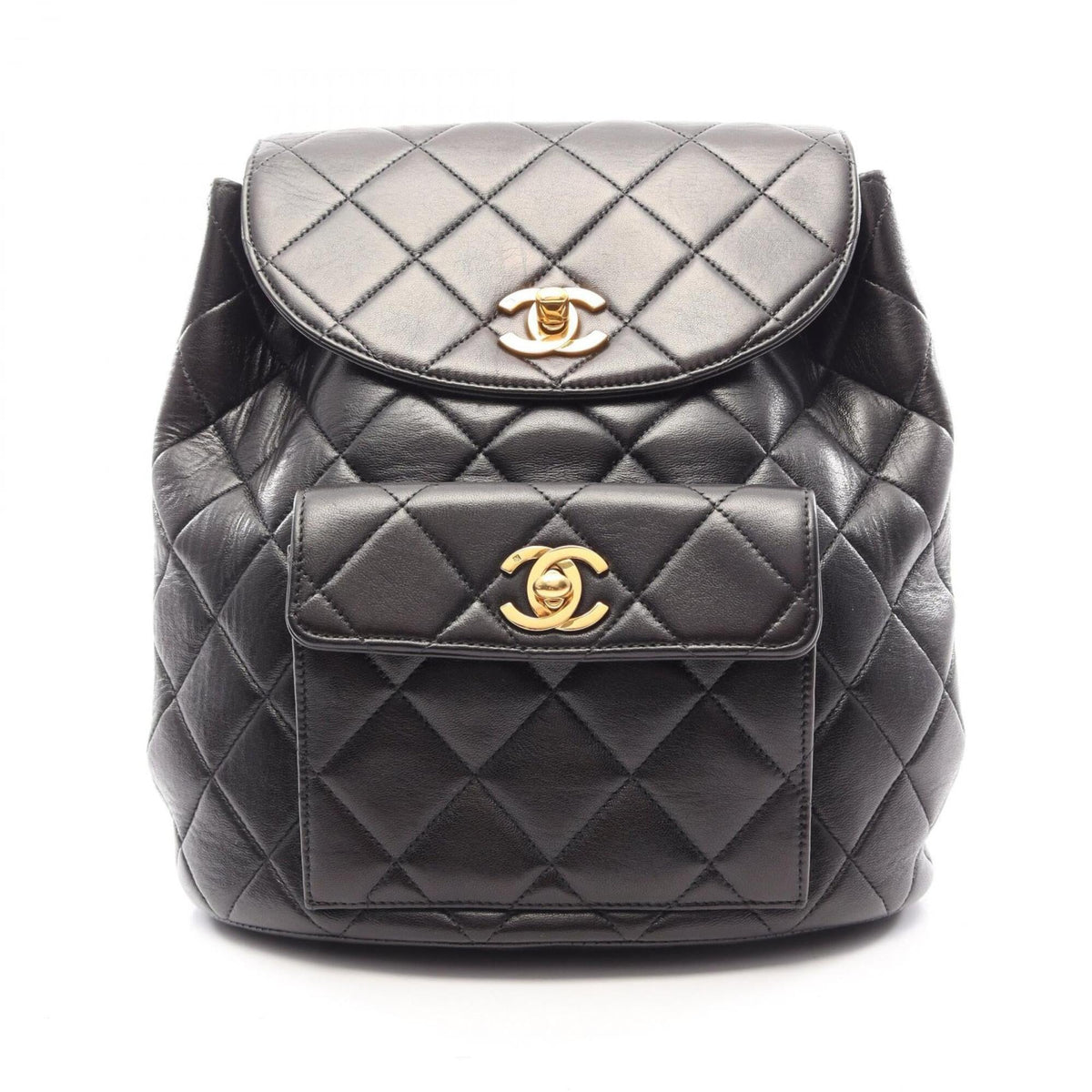Chanel Black Leather Backpack (Pre-Owned)