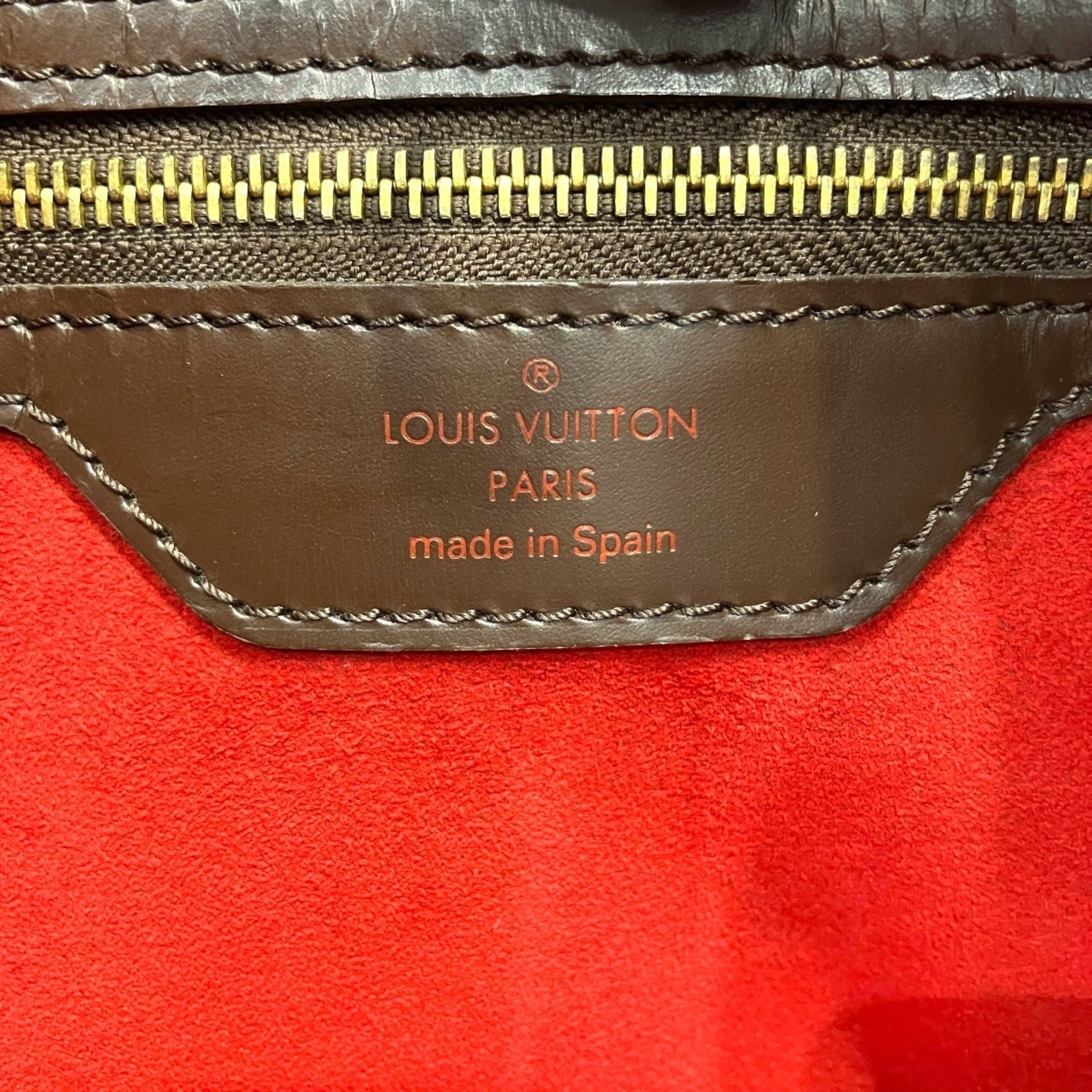 Louis Vuitton Damier Canvas Damier Canvas Leather Shoulder Bag (Pre-Owned)