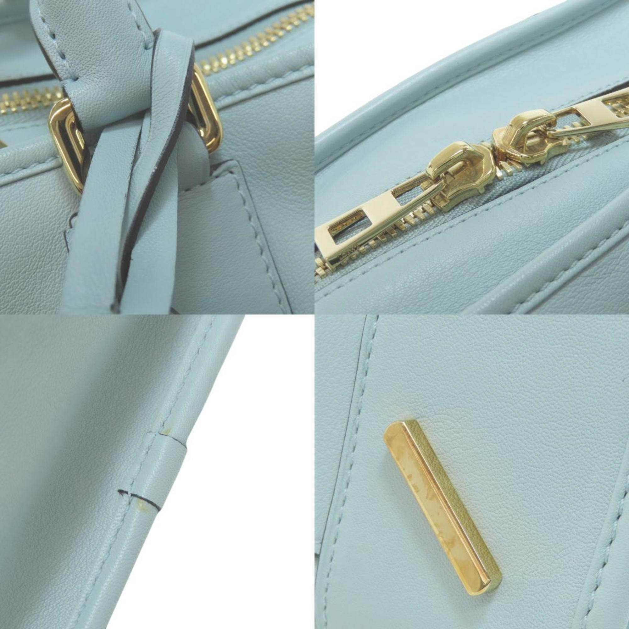 Loewe Light Blue Leather Handbag (Pre-Owned)