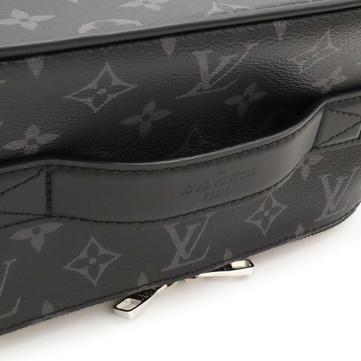 Louis Vuitton Black Gray Monogram Eclipse Canvas Handbag Pouch (Pre-Owned)