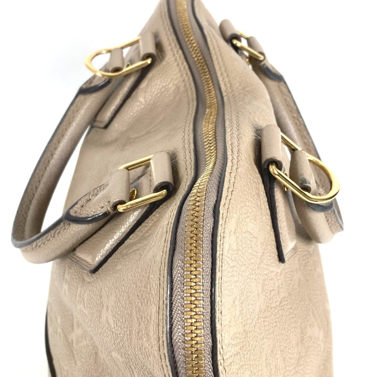 Louis Vuitton Beige Monogram Empreinte Leather Handbag Tote Bag (Pre-Owned)