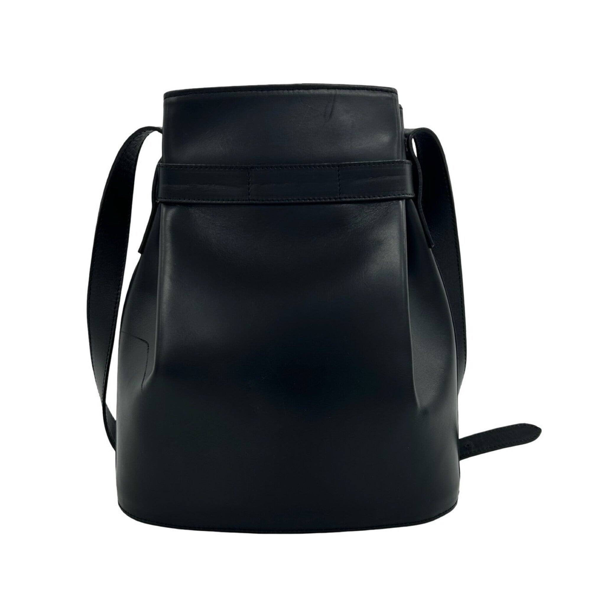 Salvatore Ferragamo Black Leather Shoulder Bag (Pre-Owned)