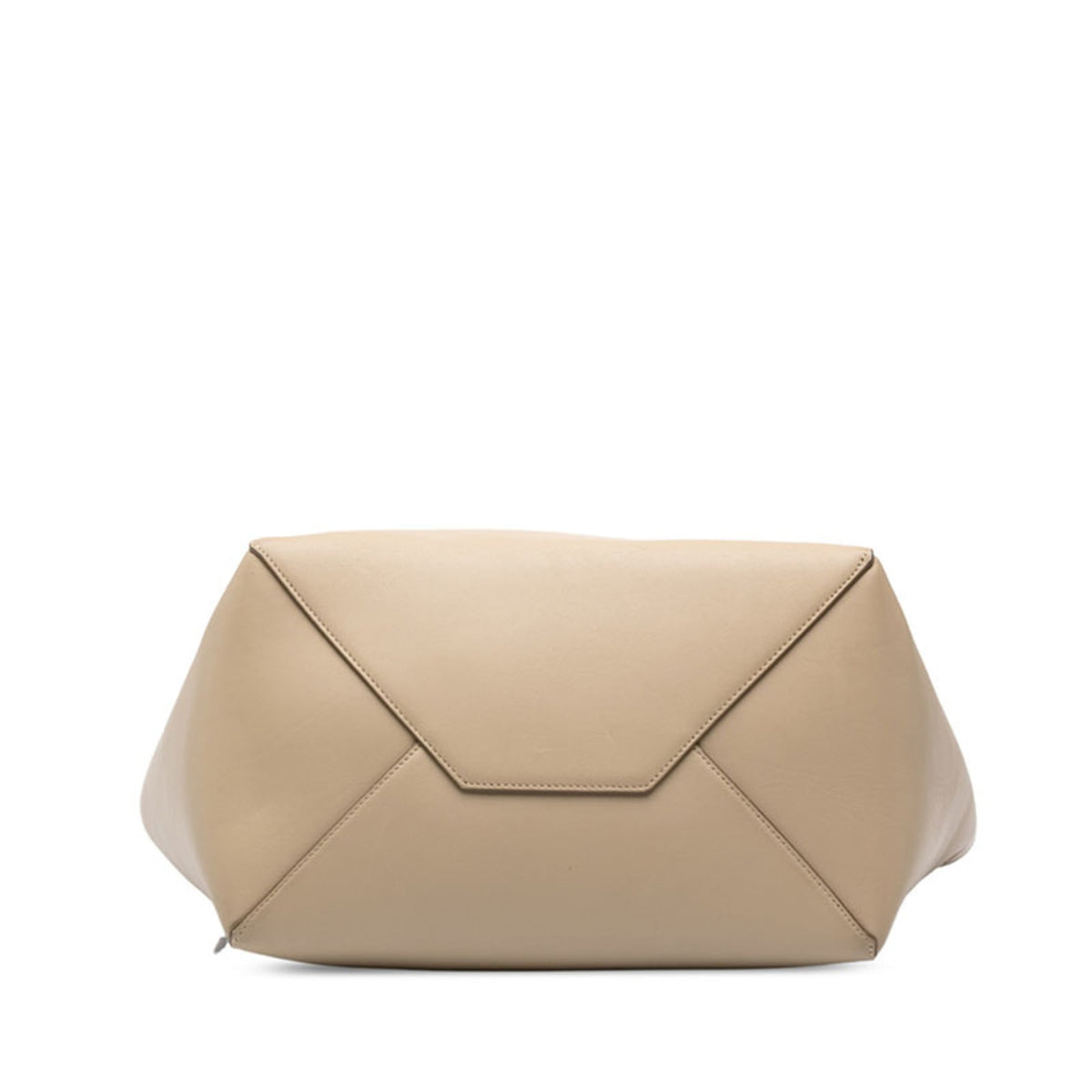 Celine Beige Purple Leather Shoulder Bag Tote Bag (Pre-Owned)